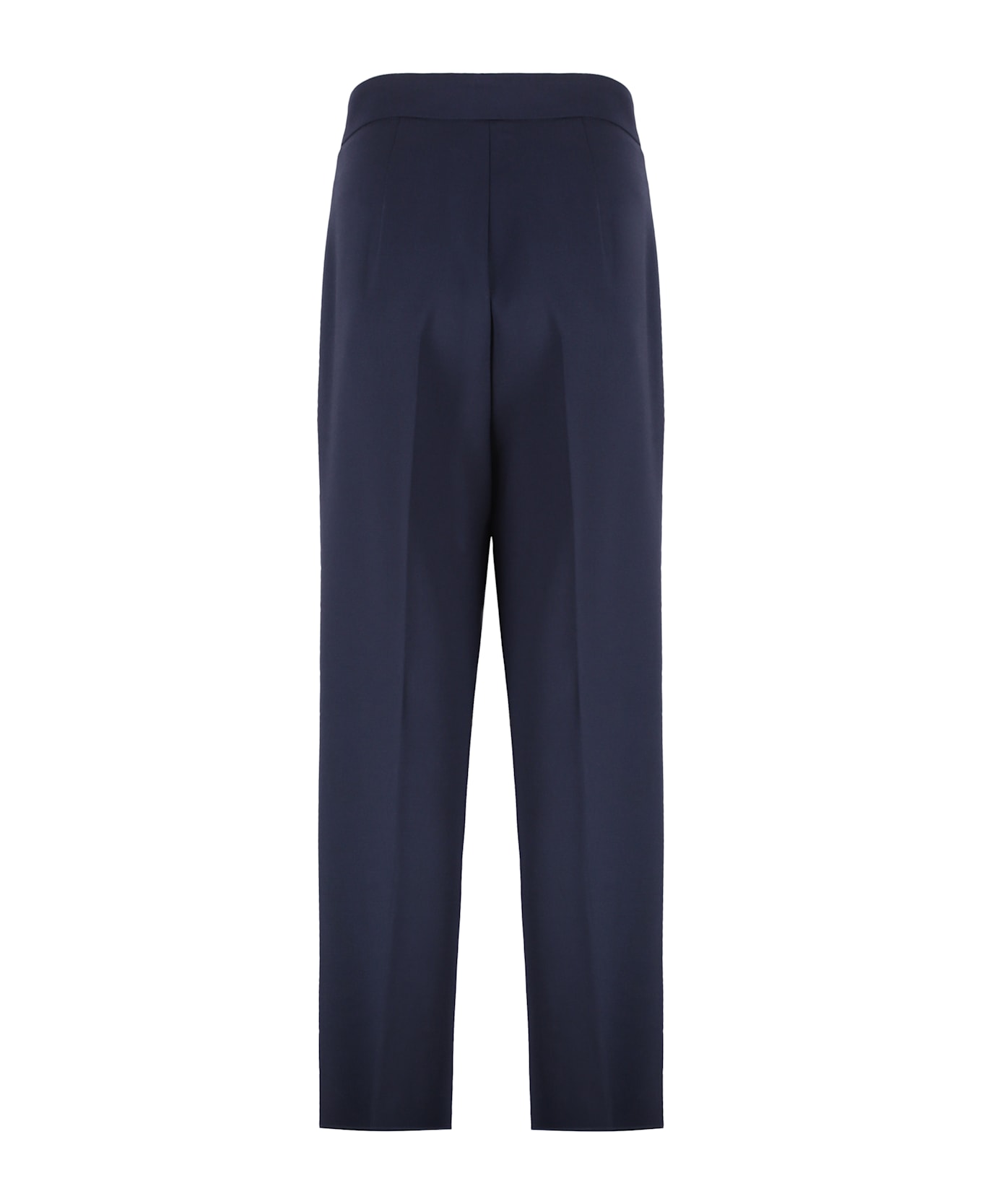 Max Mara Polonia Virgin Wool Trousers - blue