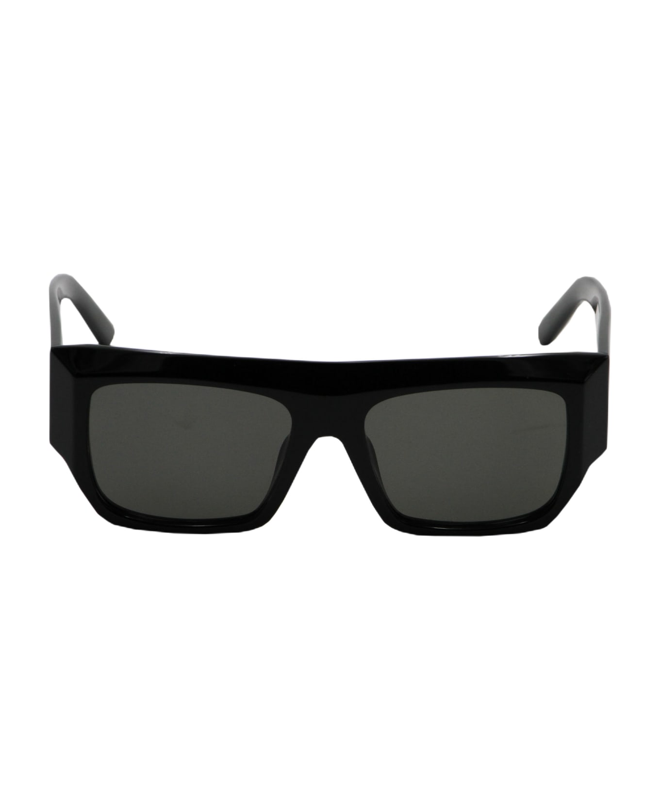Palm Angels Blanca Rectangular Frame Sunglasses - black