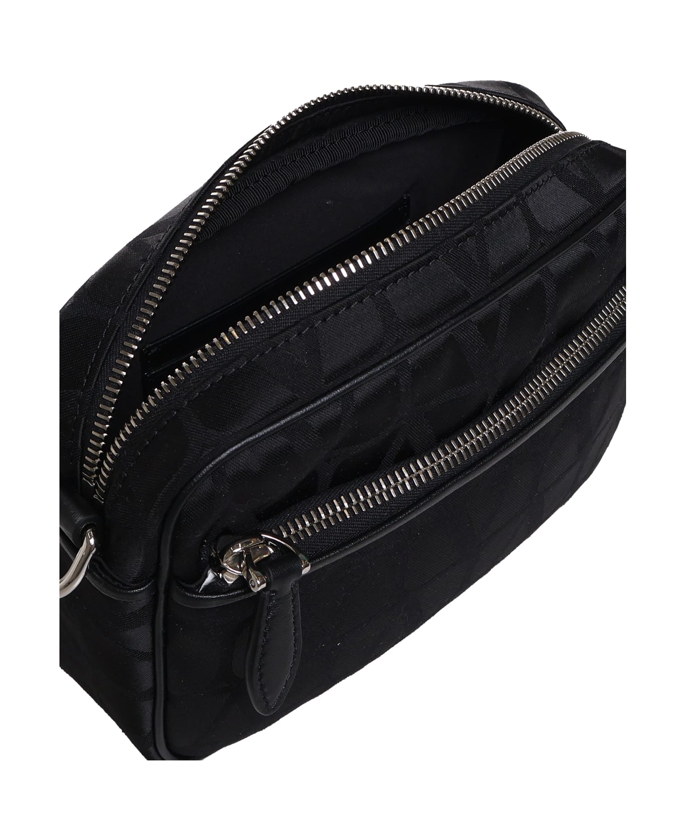 Valentino Garavani Iconographe Toile Shoulder Bag In Technical Fabric