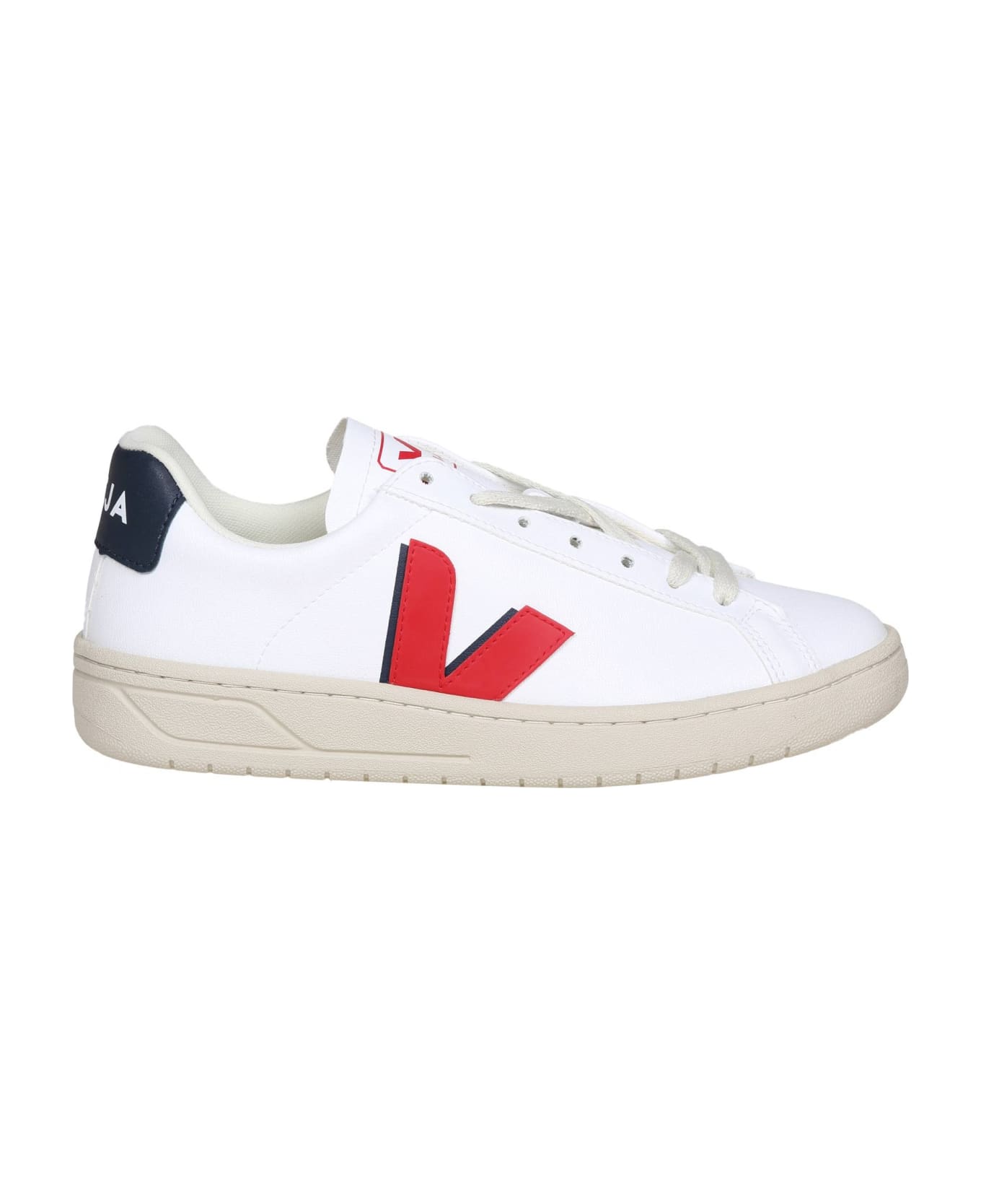 Veja Campo Chromefree In White/red Leather - White/red スニーカー