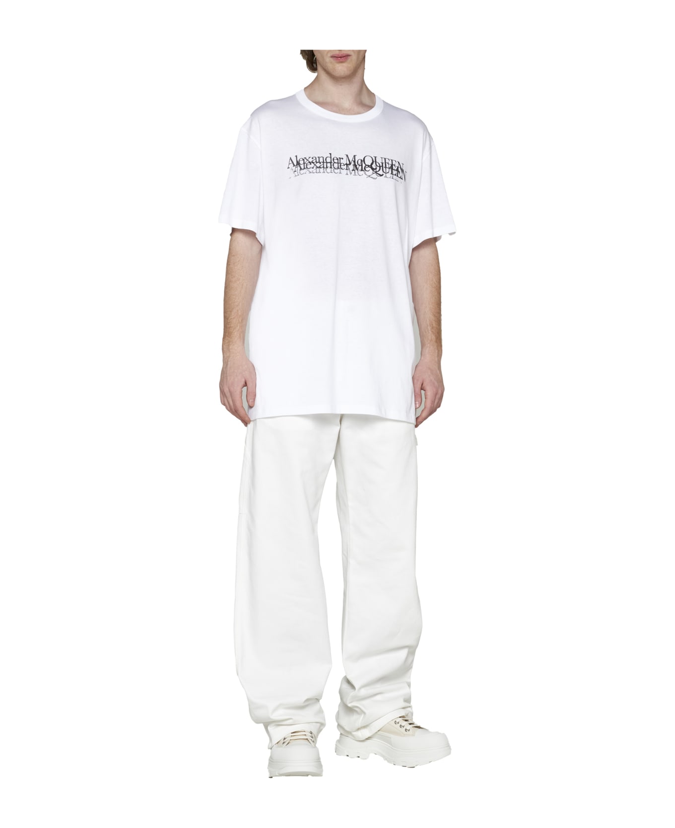 Alexander McQueen Logo T-shirt - White/black