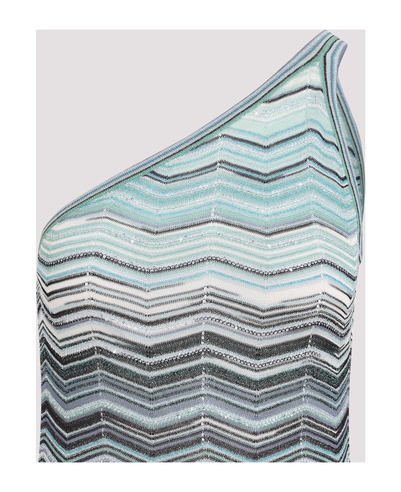 Missoni Viscose Long Dress - Turquoise Tones