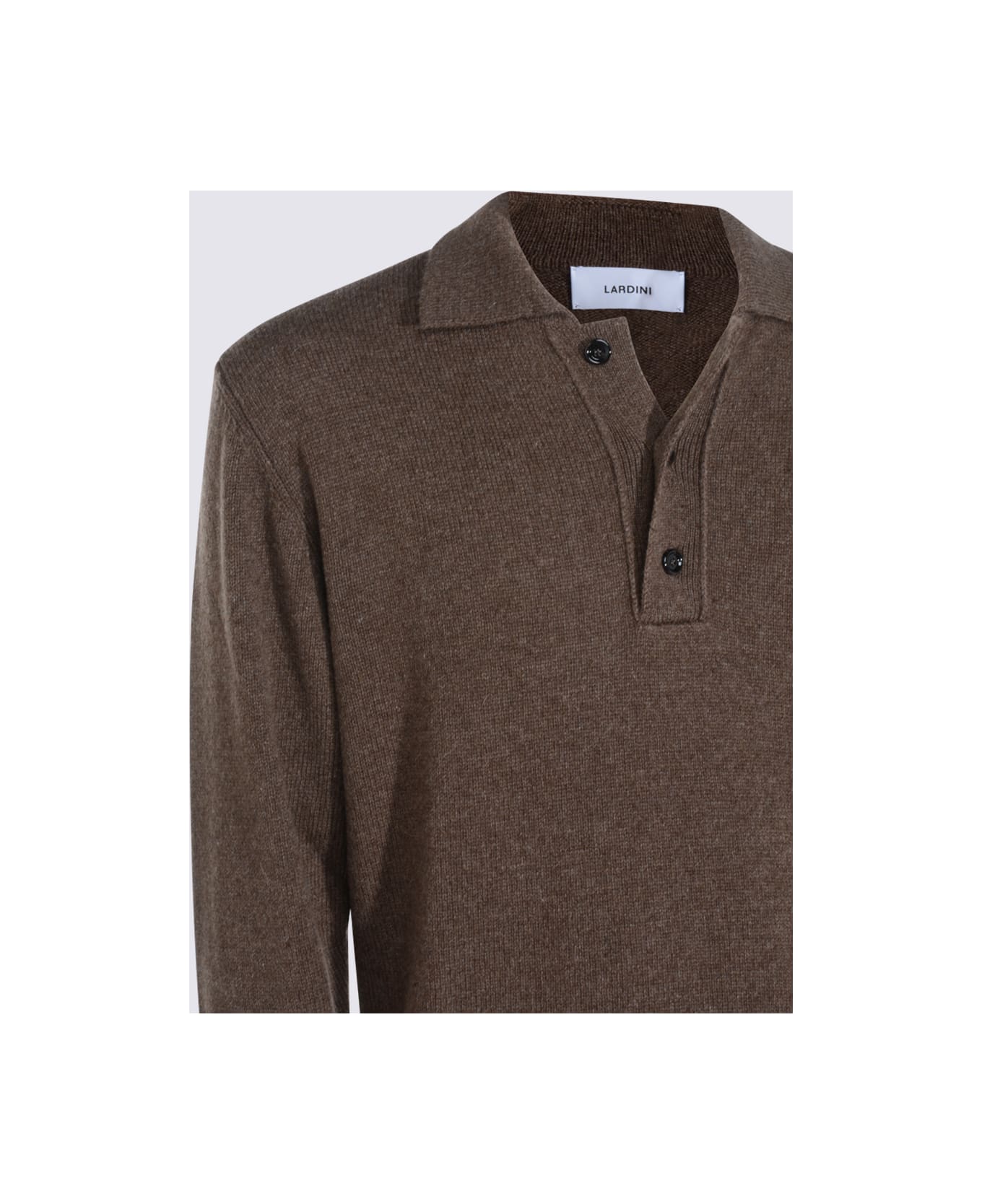 Lardini Brown Wool Knitwear - Cioccolato