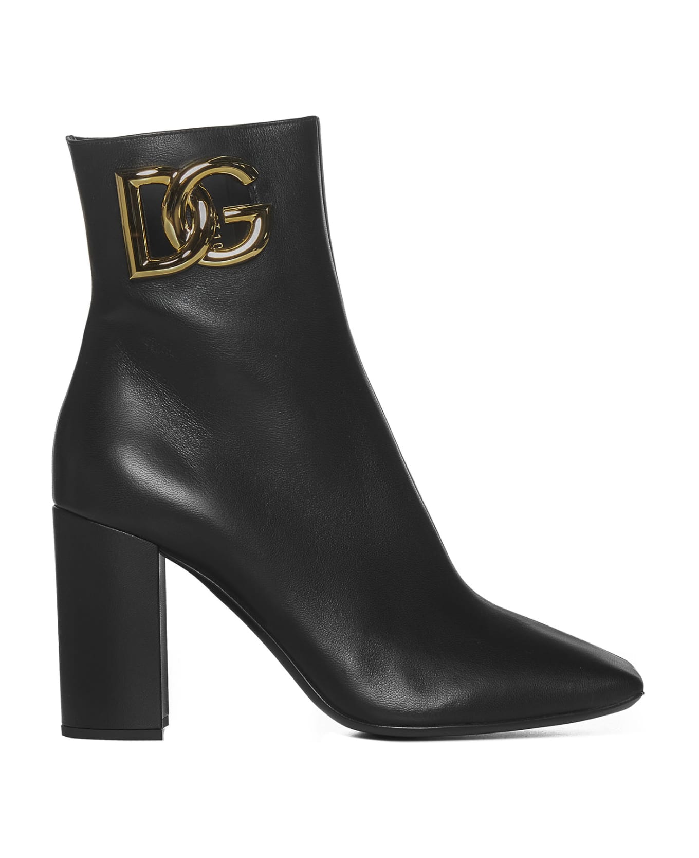 Dolce & Gabbana Ankle Boot With Logo - Nero ブーツ