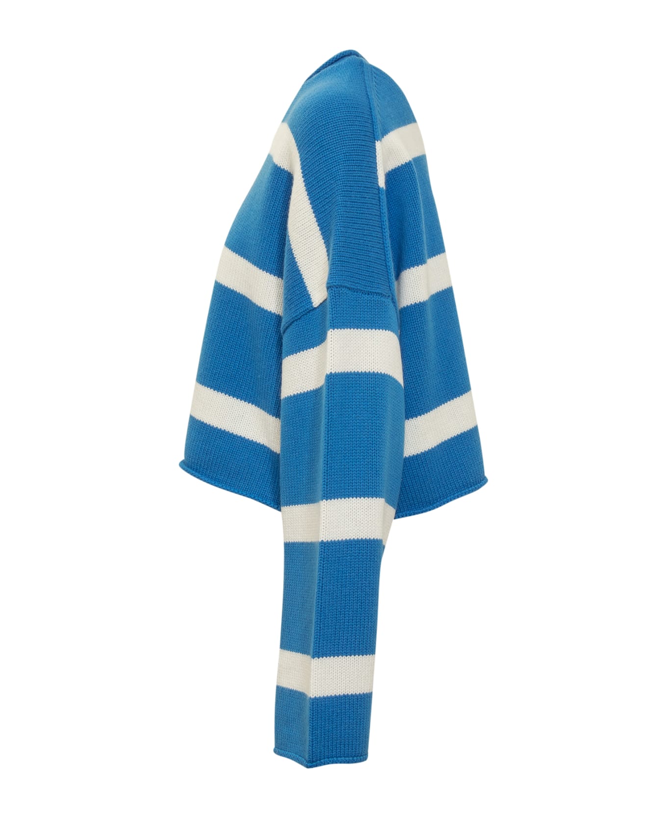 J.W. Anderson Cropped Anchor Jumper - BLUE/WHITE