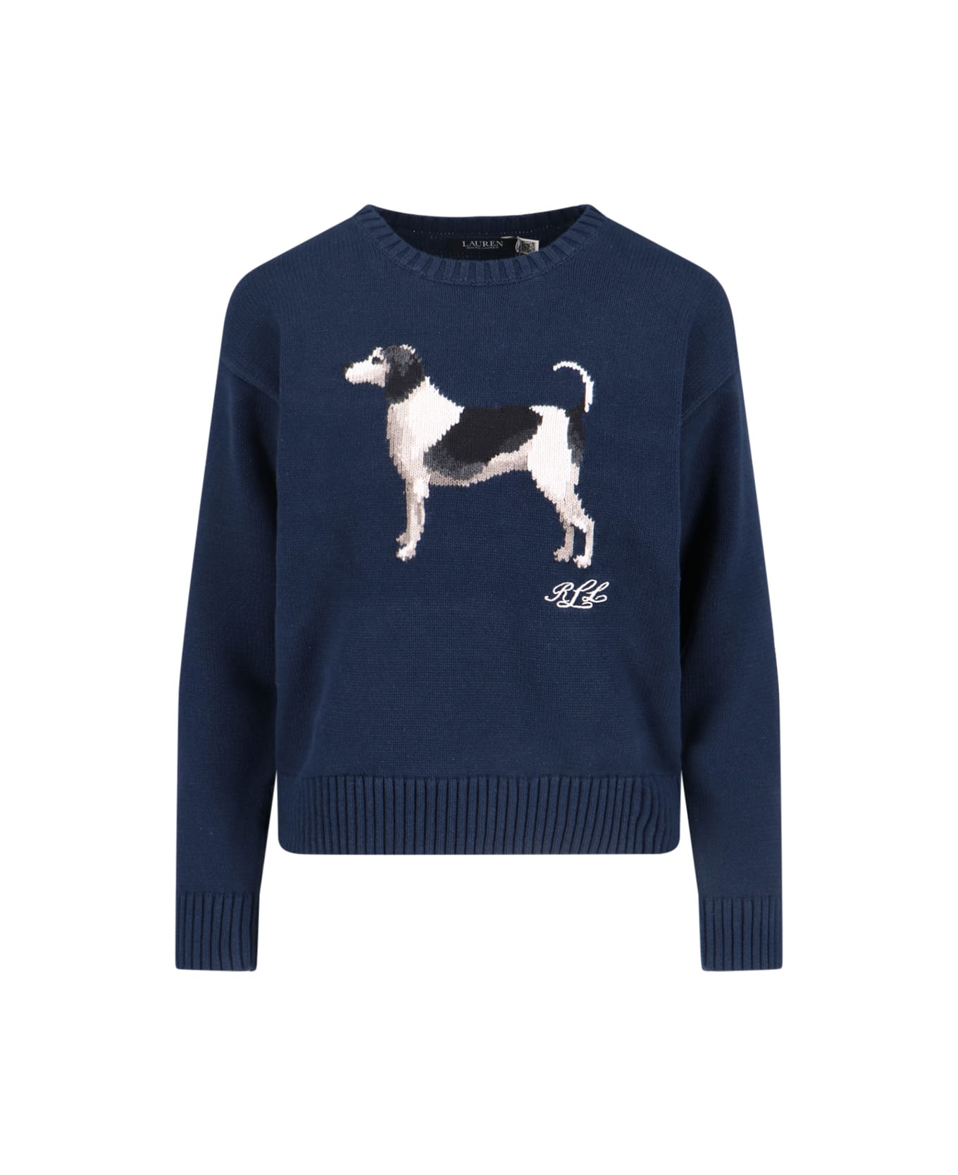 Ralph Lauren 
english Foxhound
 Intarised Sweater - Blue