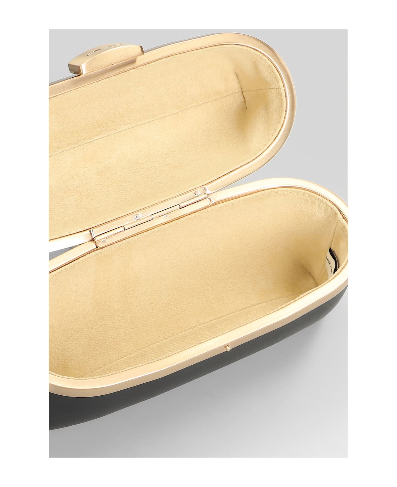 Cult Gaia Olea Shoulder Bag In Black Leather - black