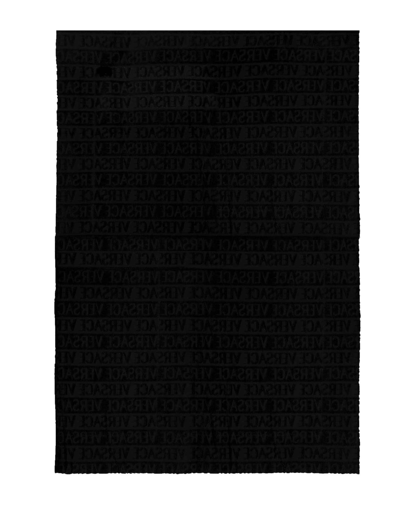 Versace 'barocco' Beach Towel - Black  