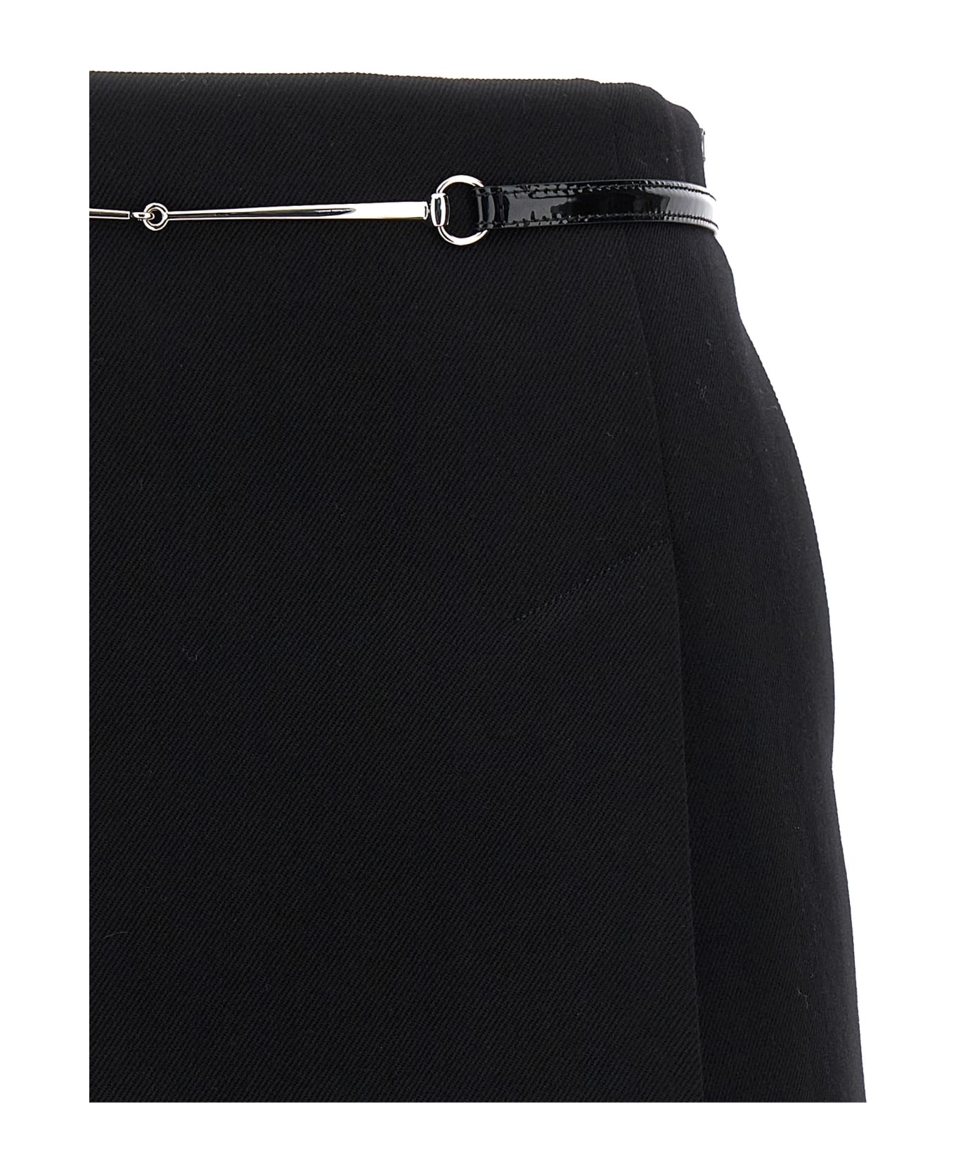 Gucci Clamp Belt Mini Skirt - Black  