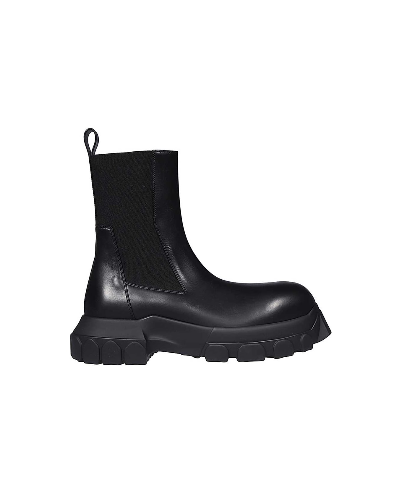 Rick Owens Beatle Bozo Tractor Boots - BLACK