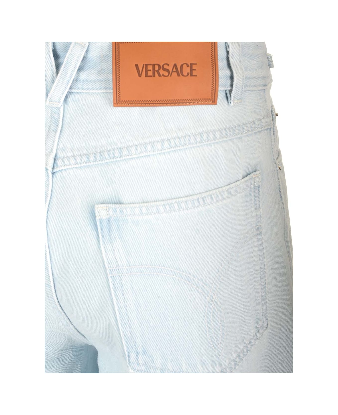 Versace Wide-leg Jeans - Light blue デニム