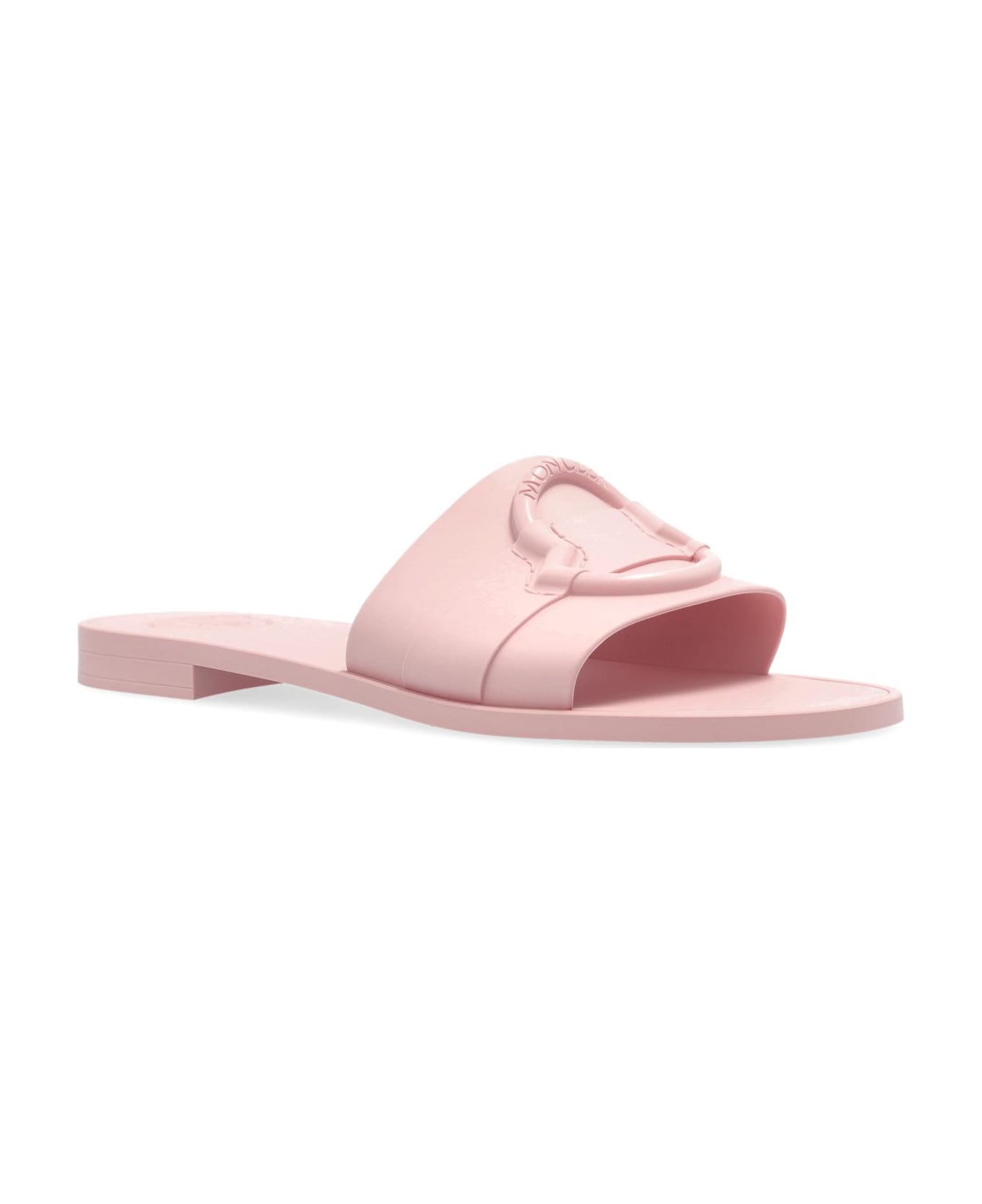 Moncler 'mon' Slides - Light pink