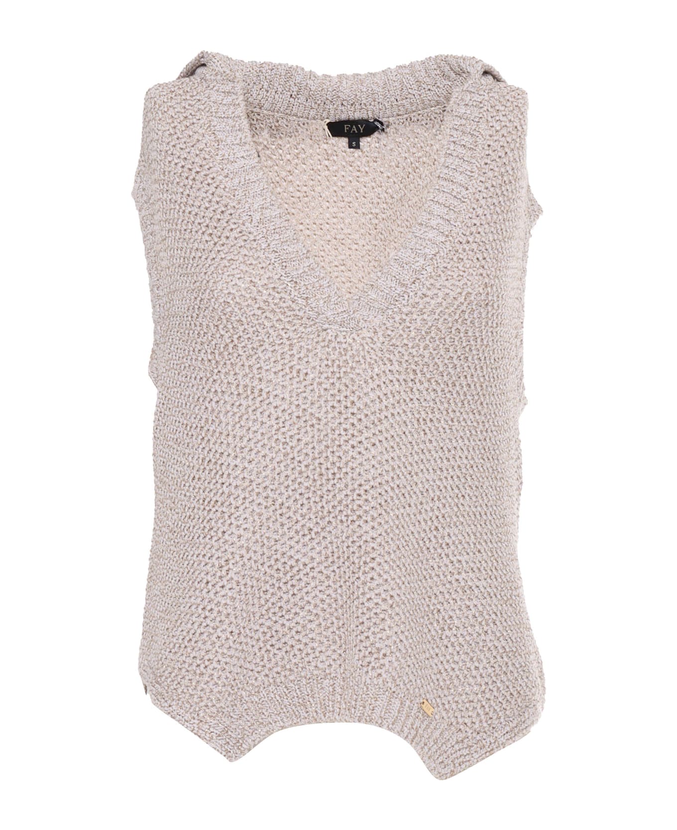 Fay Knitted Vest - BEIGE