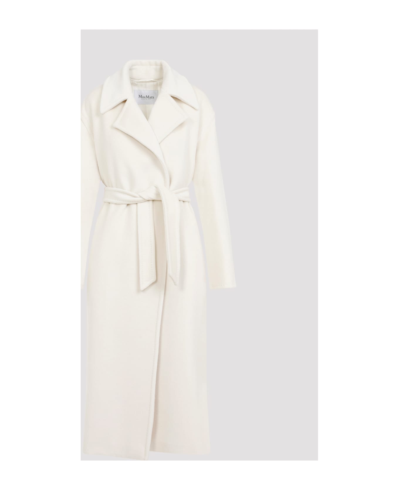 Max Mara Fragore Orsetto Biver Coat - Bianco