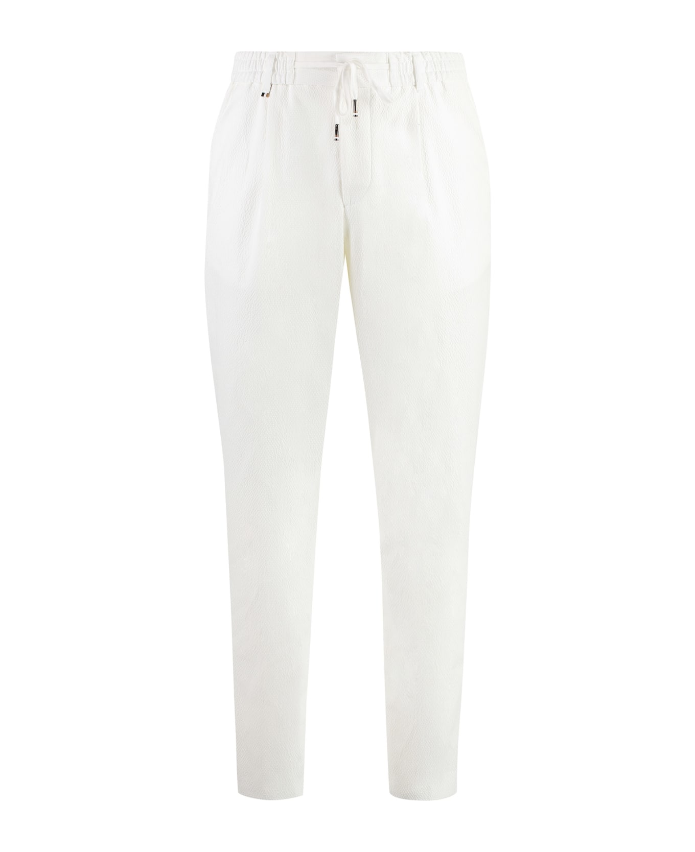 Hugo Boss Crêpe Trousers - White