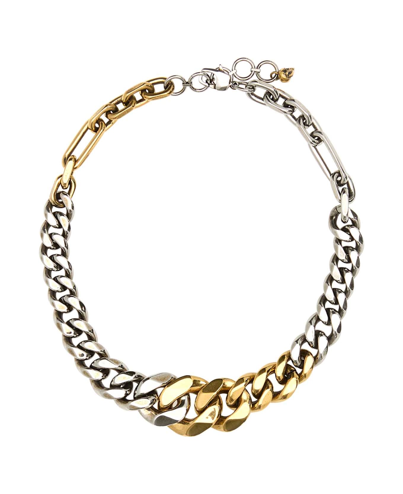 Alexander McQueen Two-tone Metal Necklace - 4460448