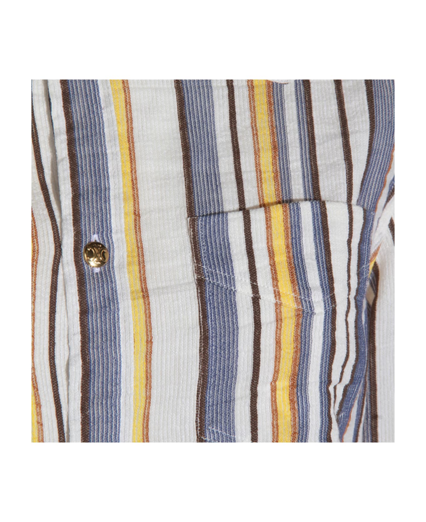 Celine Colorful Shirt - CHALK/YELLOW/BLUE
