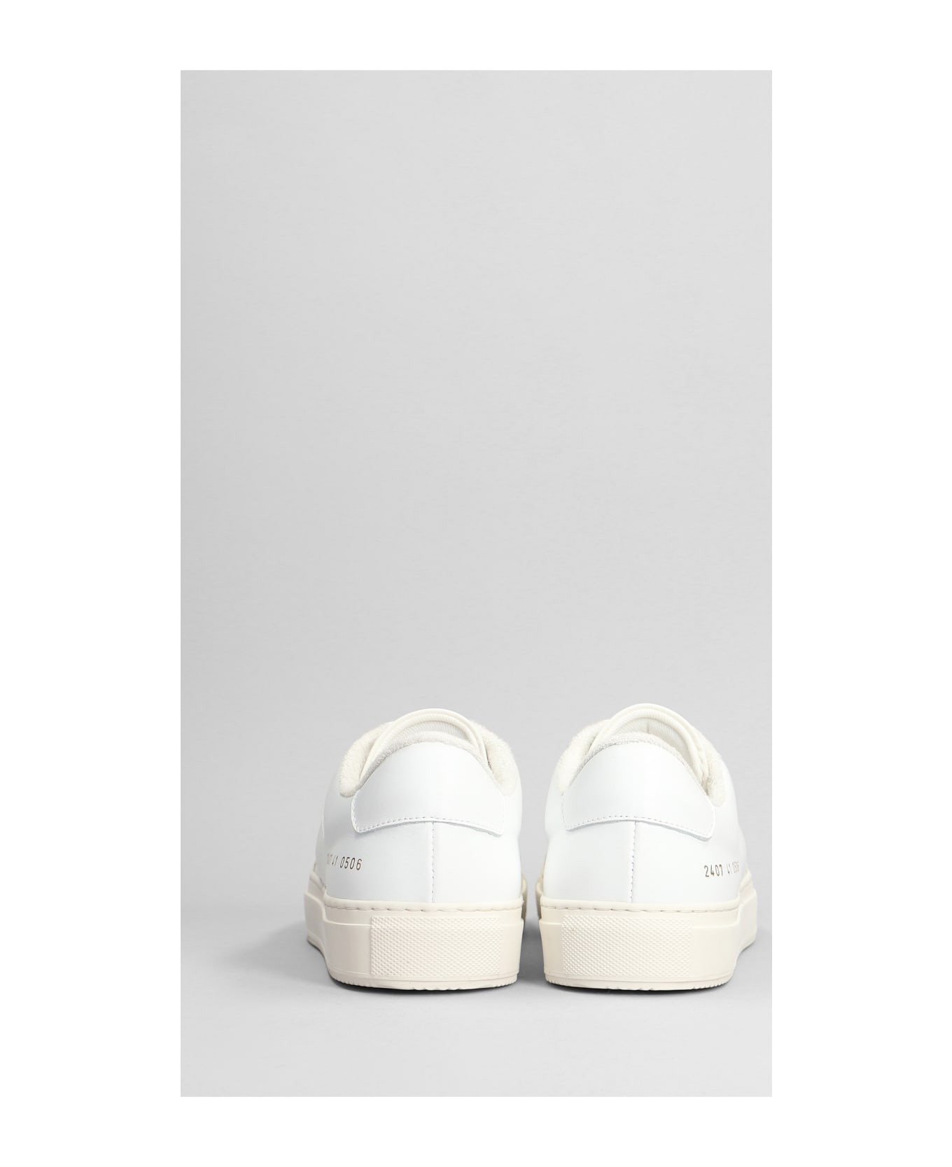 Common Projects Tennis Pro Sneakers In White Leather - White