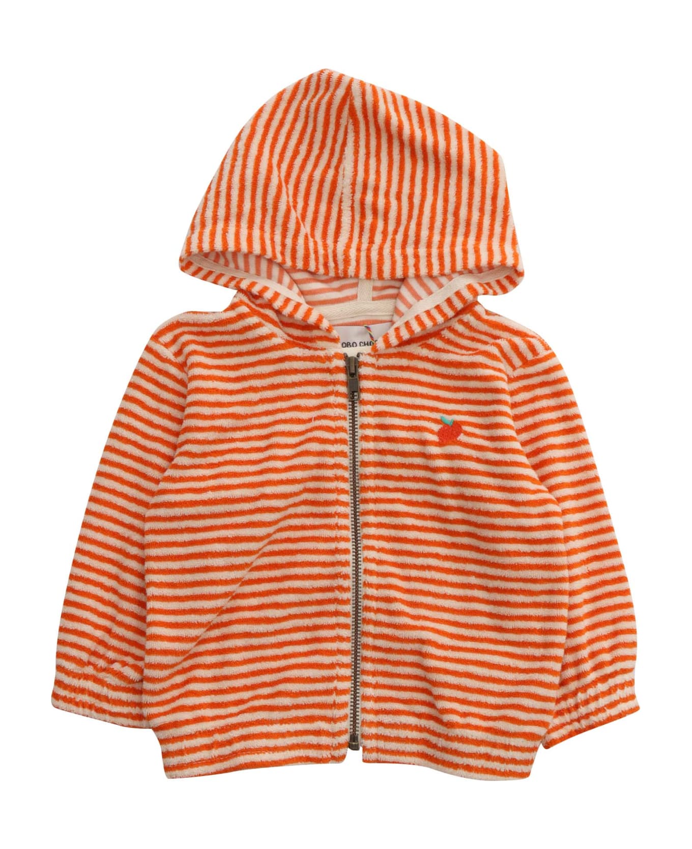 Bobo Choses Orange Hooded Sweatshirt - ORANGE