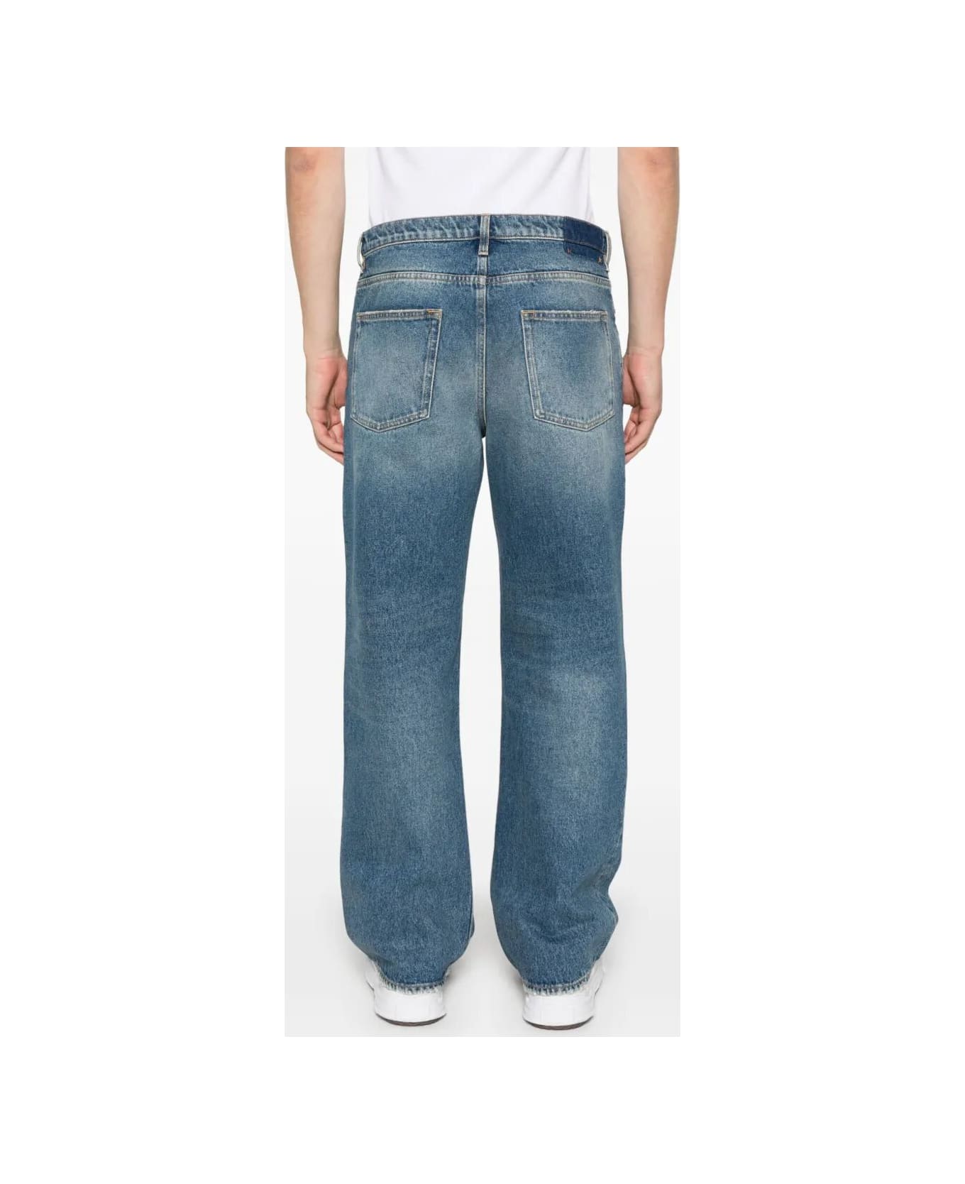 Golden Goose Whiskering-effect Jeans - Blue