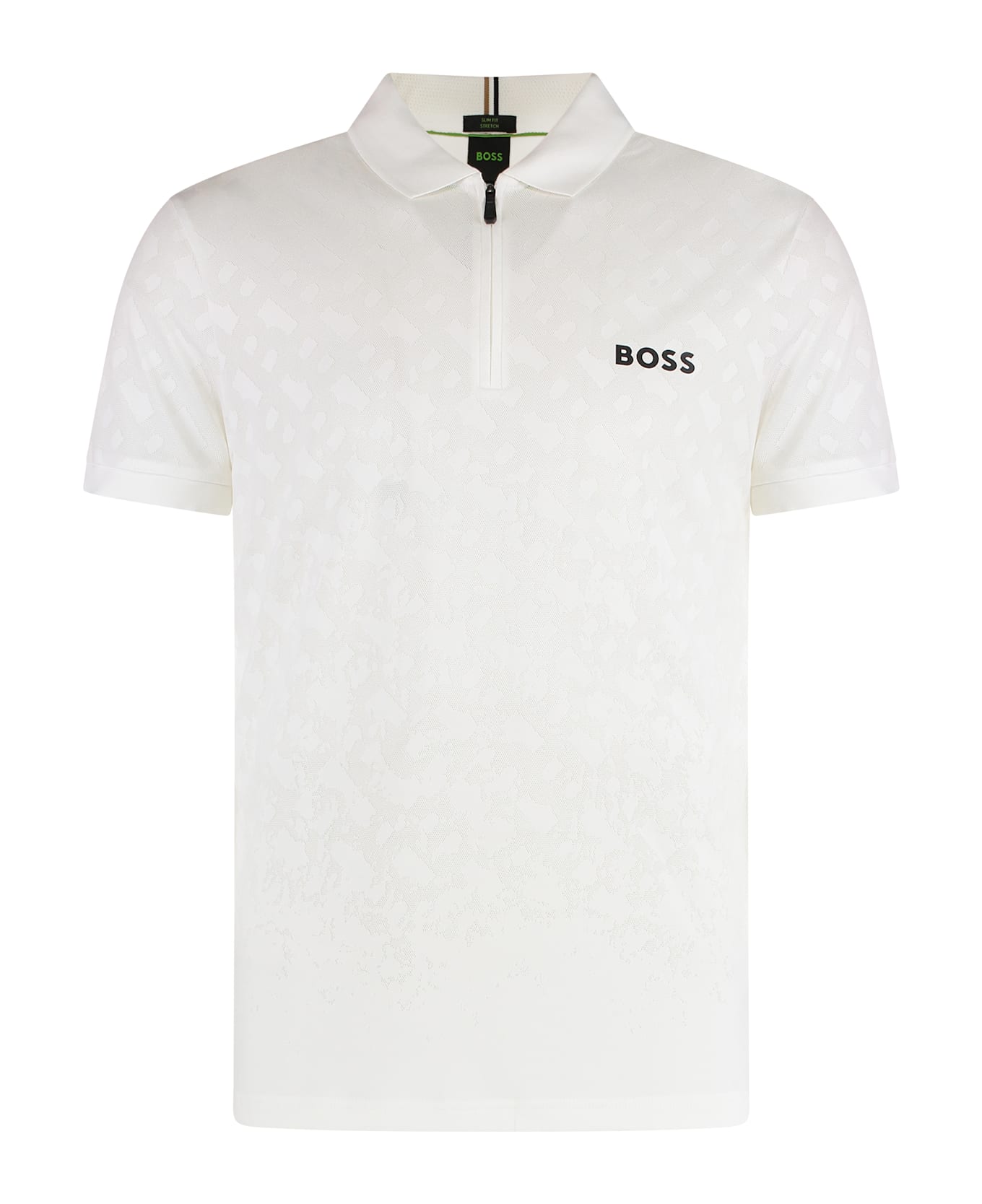 Hugo Boss Technical Fabric Polo Shirt - White