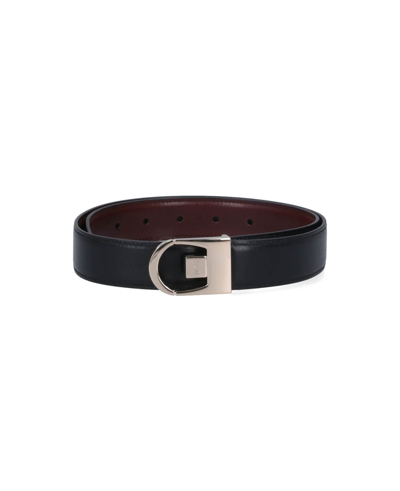 Saint Laurent 
cassandre
 Reversible Belt - Black