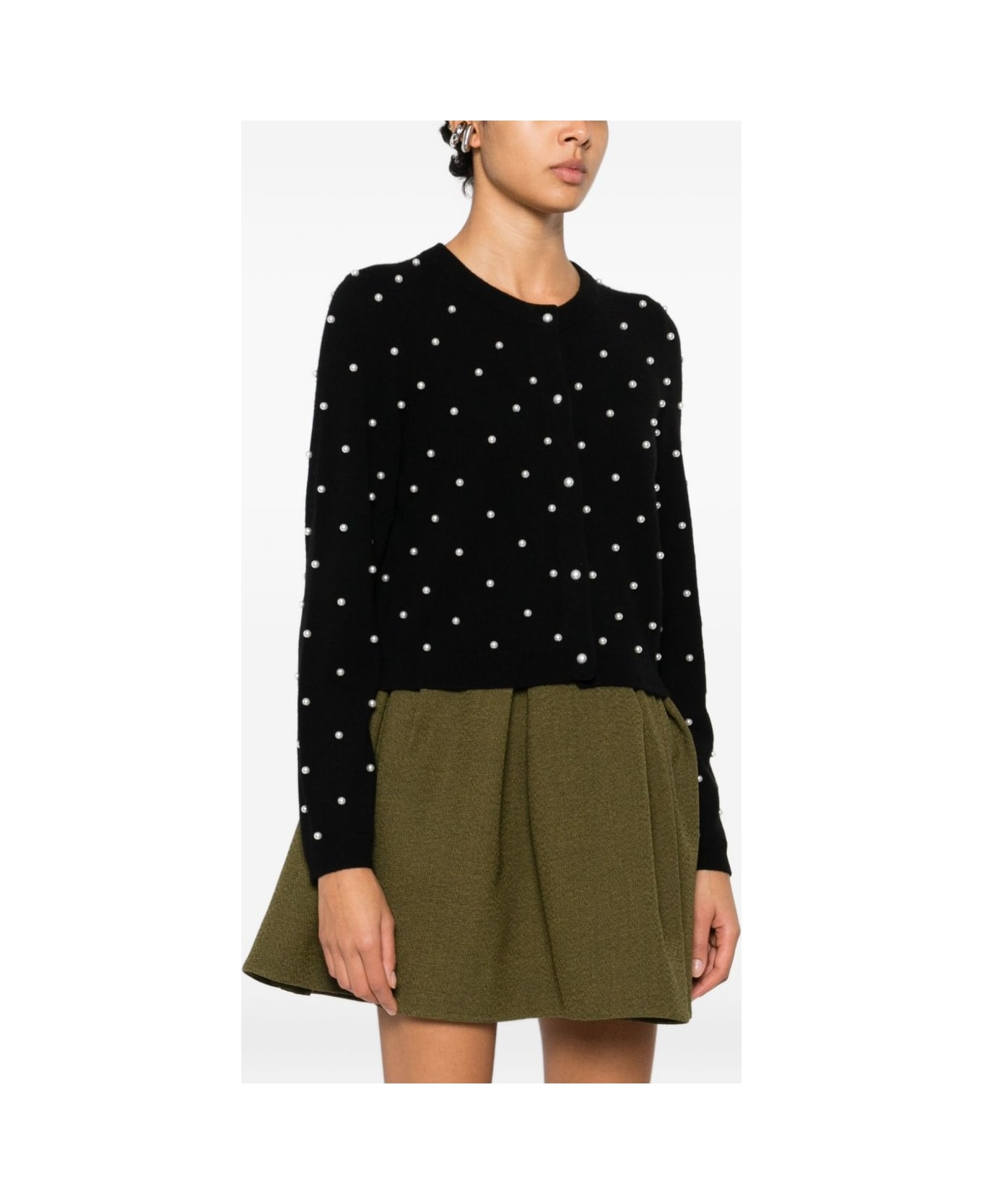 Alice + Olivia Dollie Cashmere Cardigan - Black