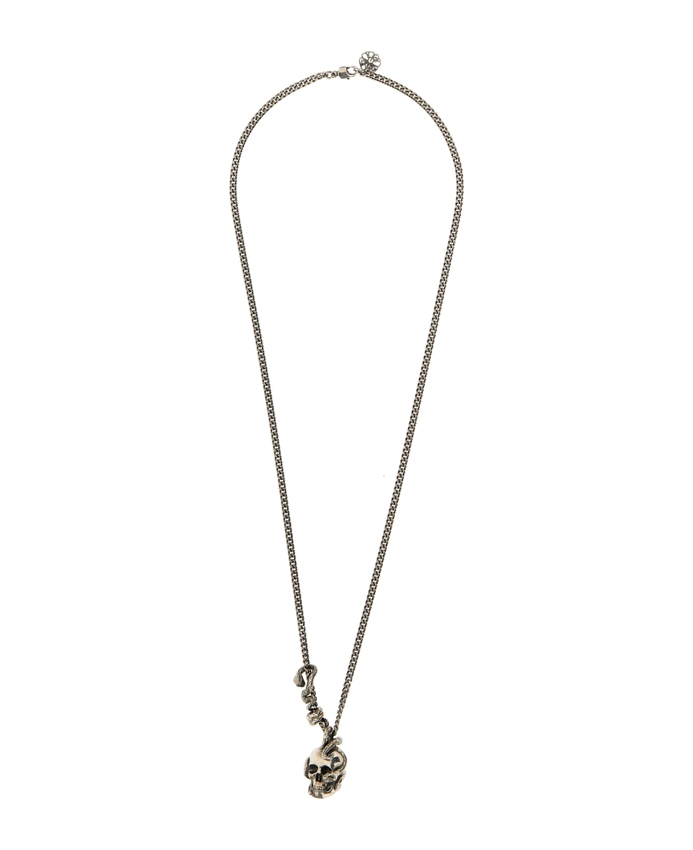 Alexander McQueen Skull And Snake Necklace - Silver ネックレス