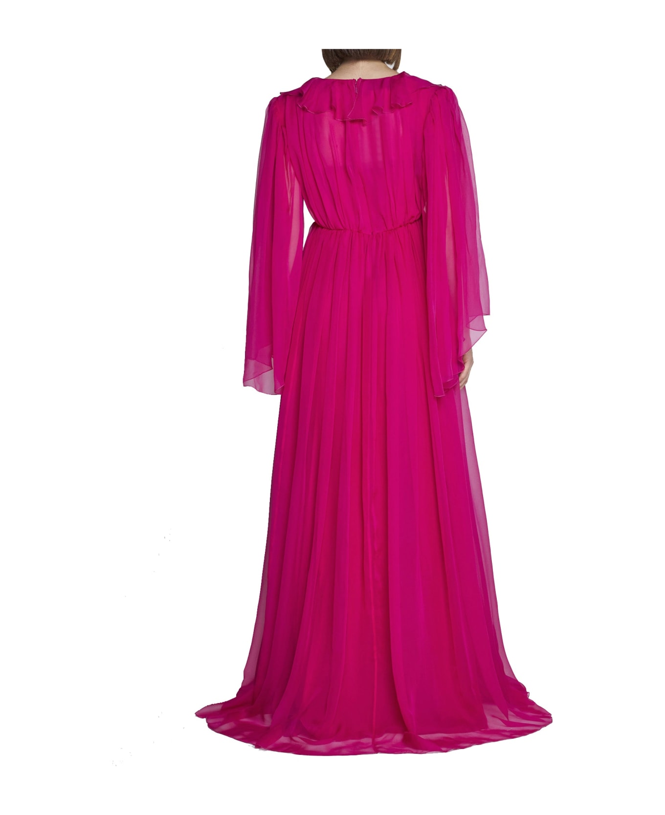 Gucci Silk Midi Dress - Pink
