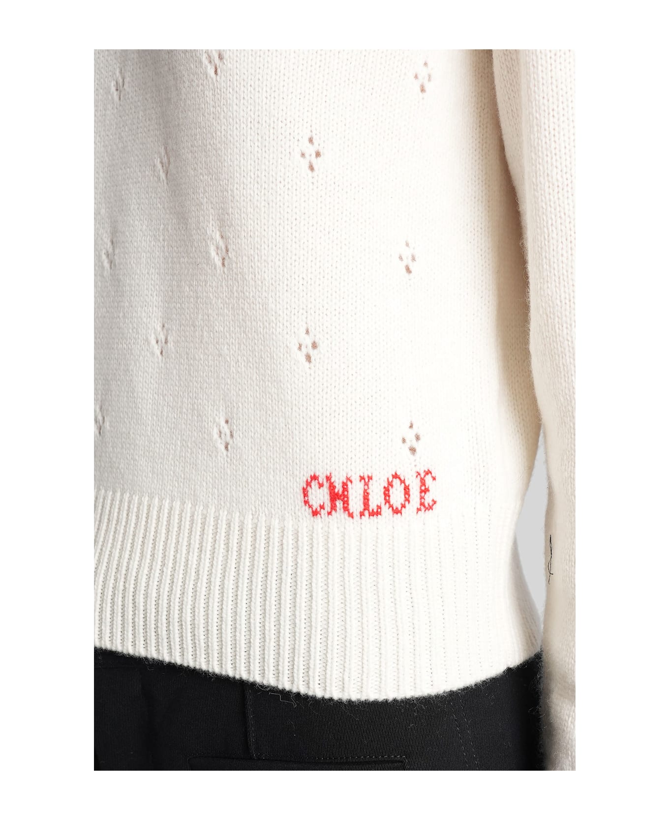 Chloé Knitwear In Beige Wool - beige