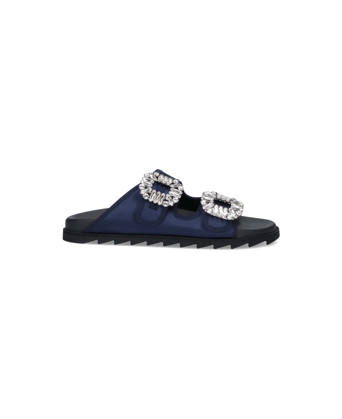 Roger Vivier "slidy Viv" Sandals - Blue