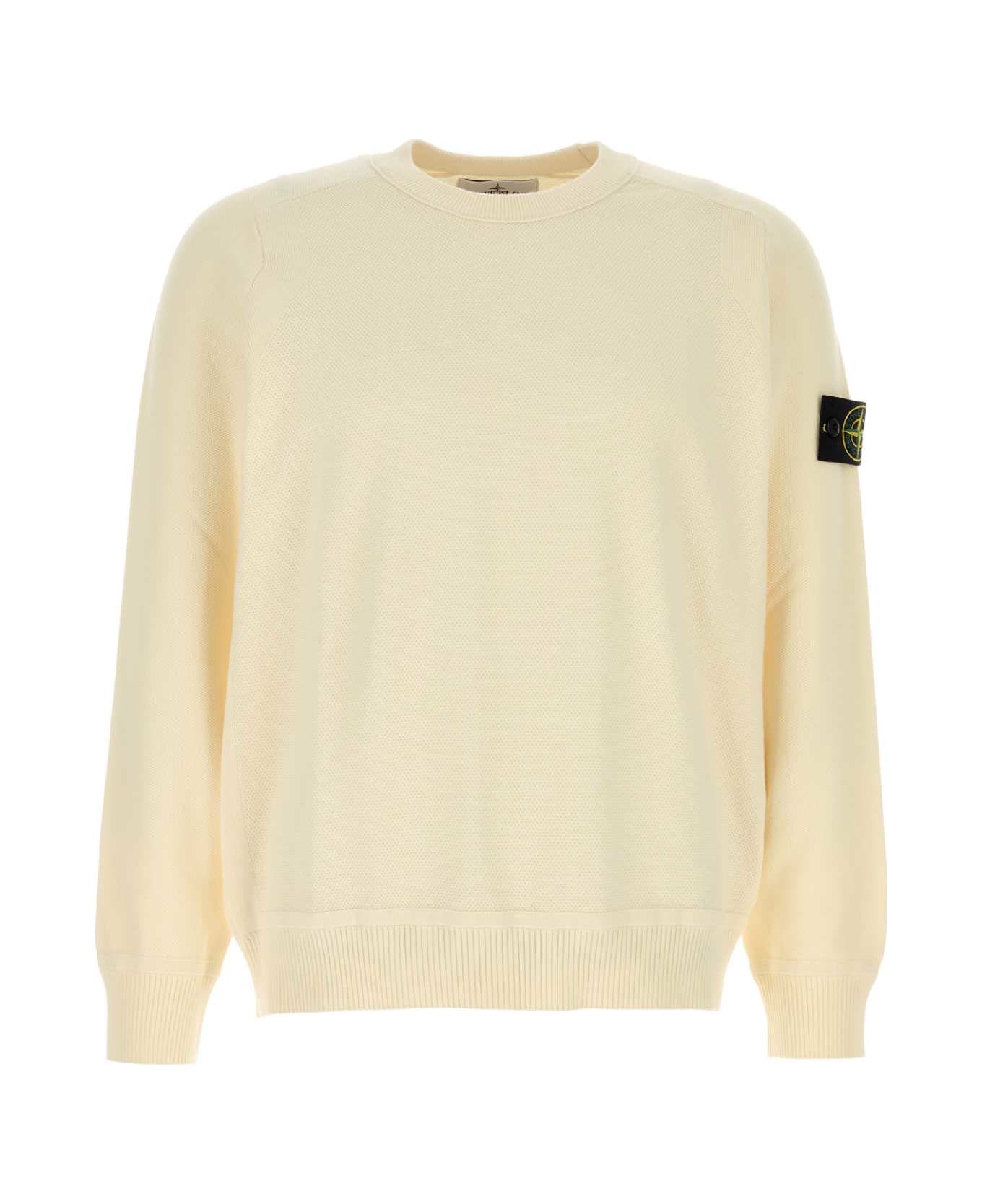 Cream Cotton Sweater - Thumbnail 2