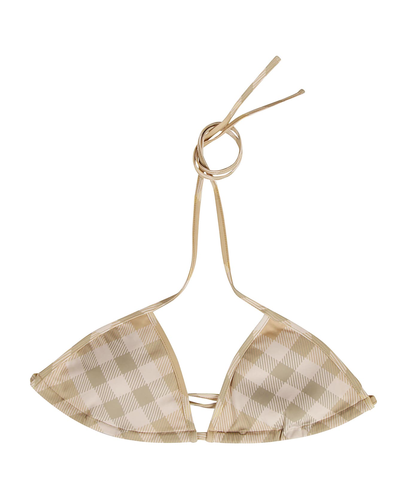 Burberry Check Patterned Bikini Tops - Flax IP Check ビキニ