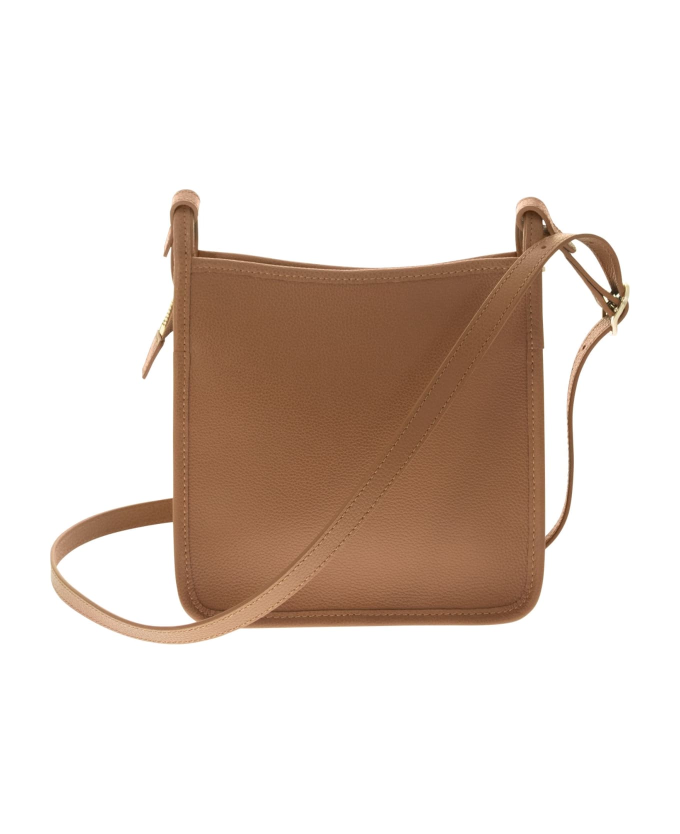 Longchamp Le Foulonné - Shoulder Bag With Zip S - BROWN