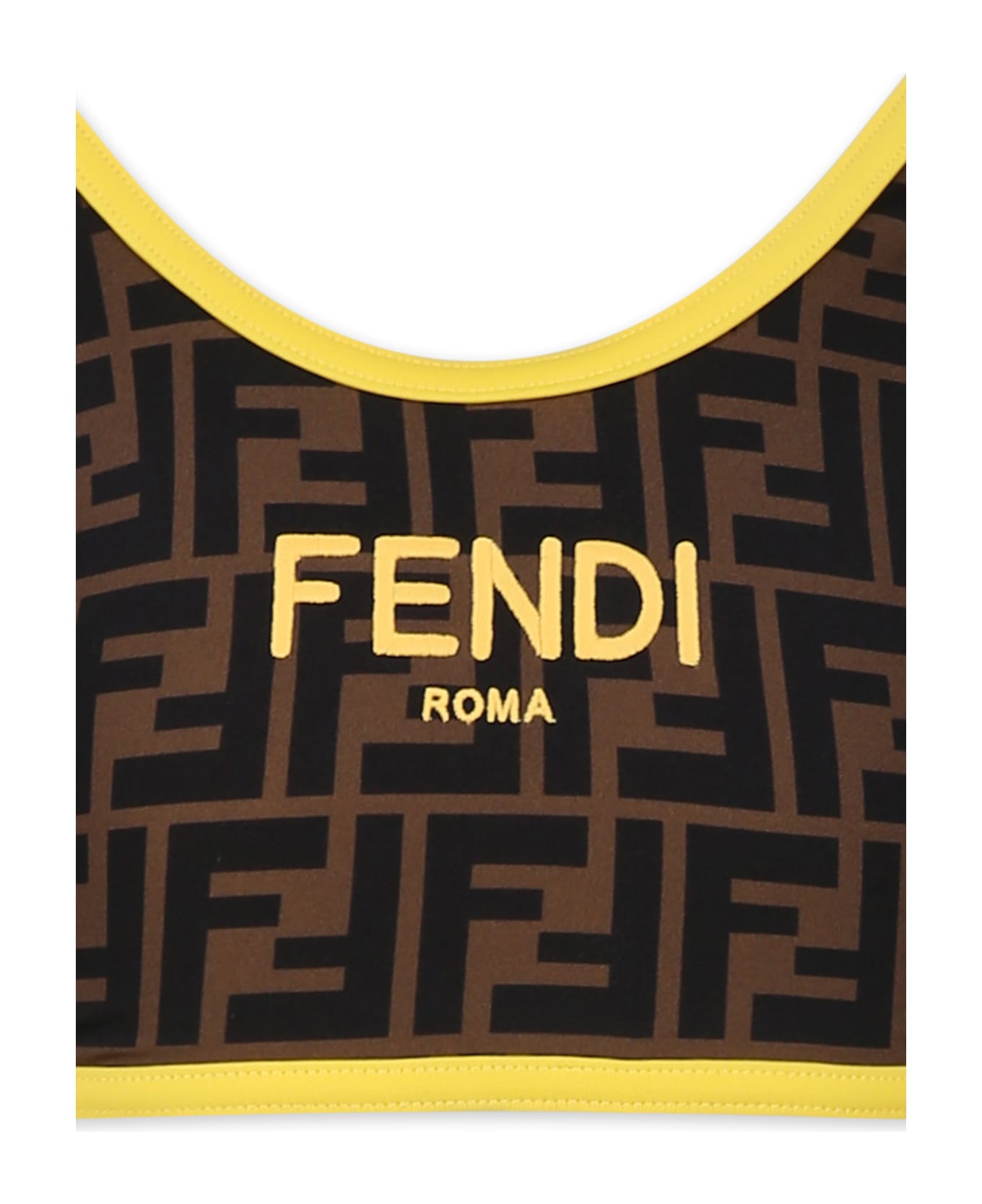 Fendi Brown Bikini For Girl With Ff - Brown