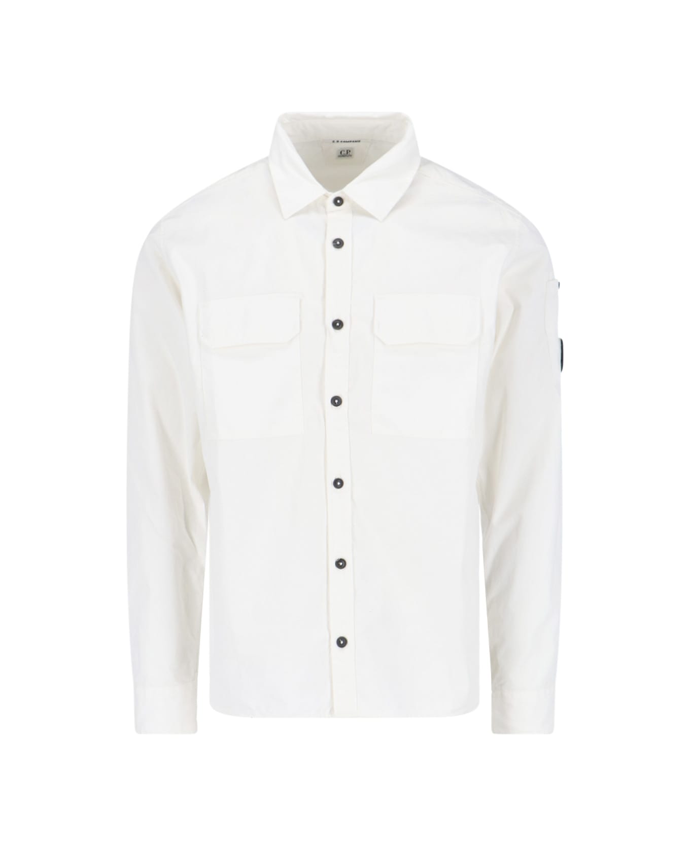 C.P. Company 'lens' Detail Shirt - White シャツ
