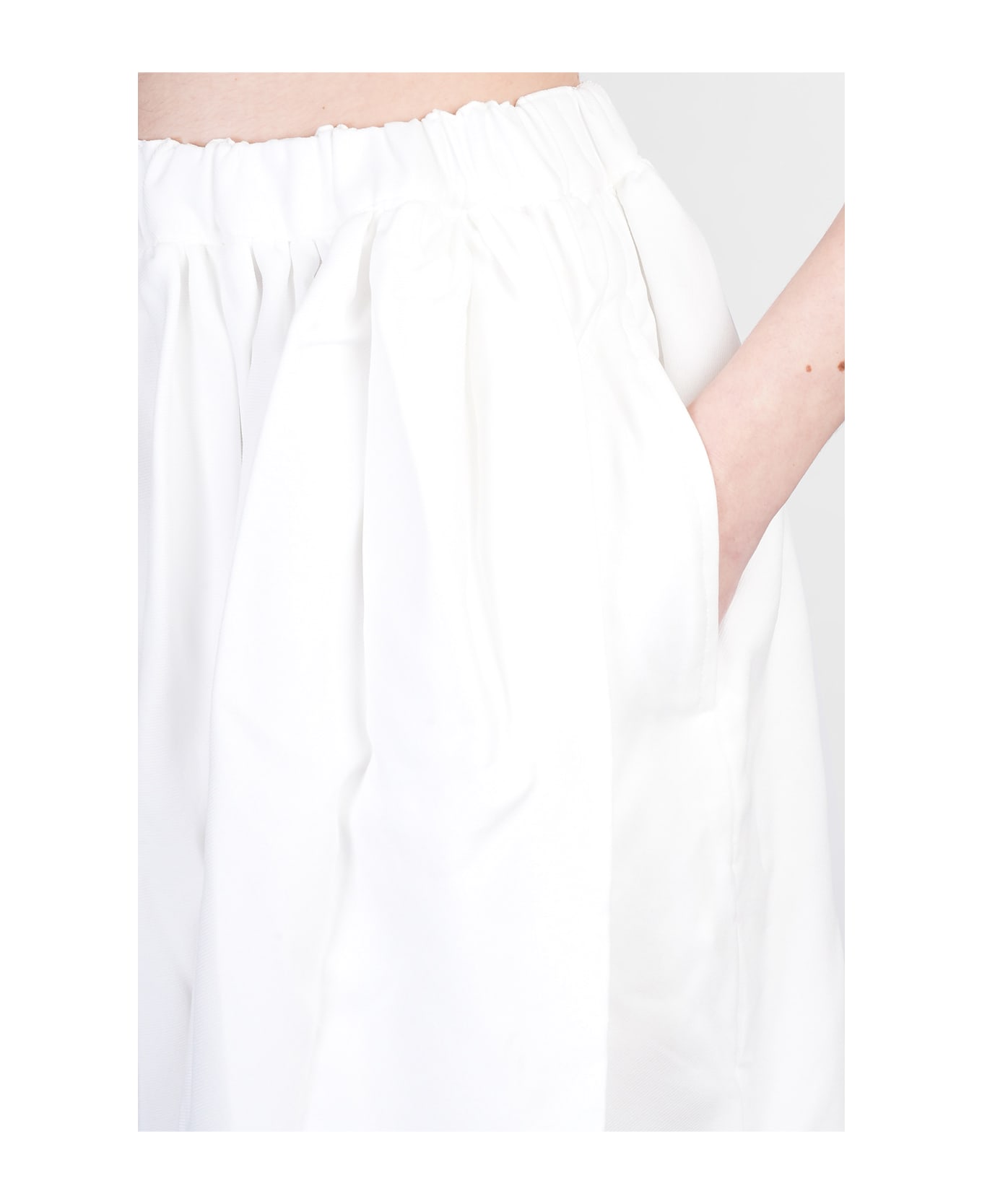 Comme des Garçons Pants In White Polyester - white