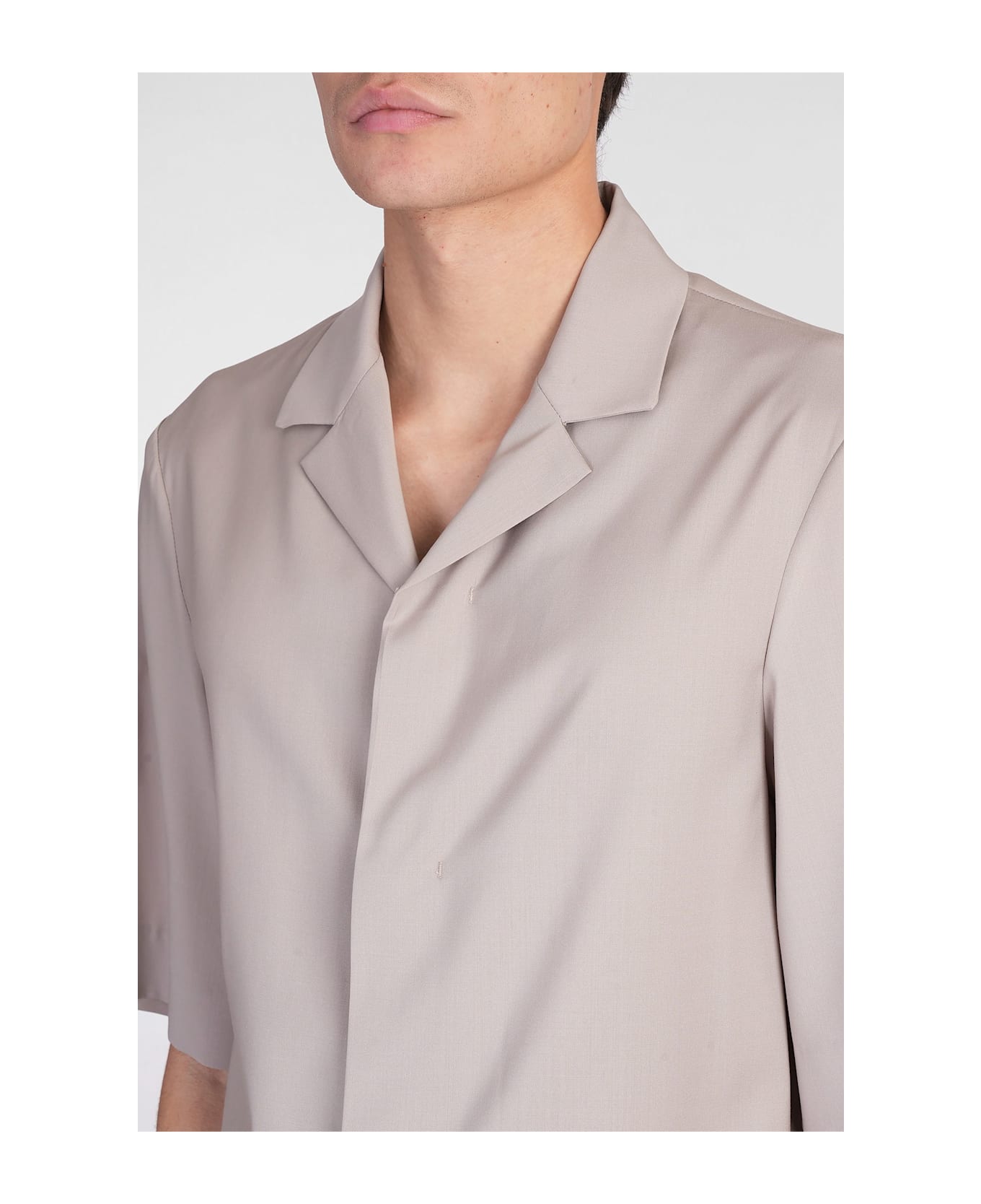 Barena Atila Shirt In Beige Wool - beige