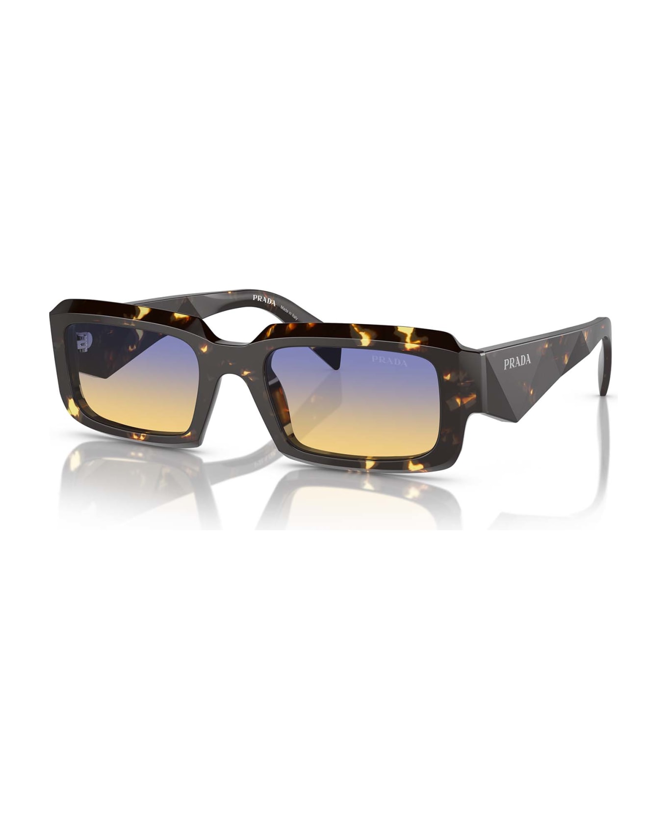 Prada Eyewear Pr 27zs Black Malt Tortoise Sunglasses - Black Malt Tortoise