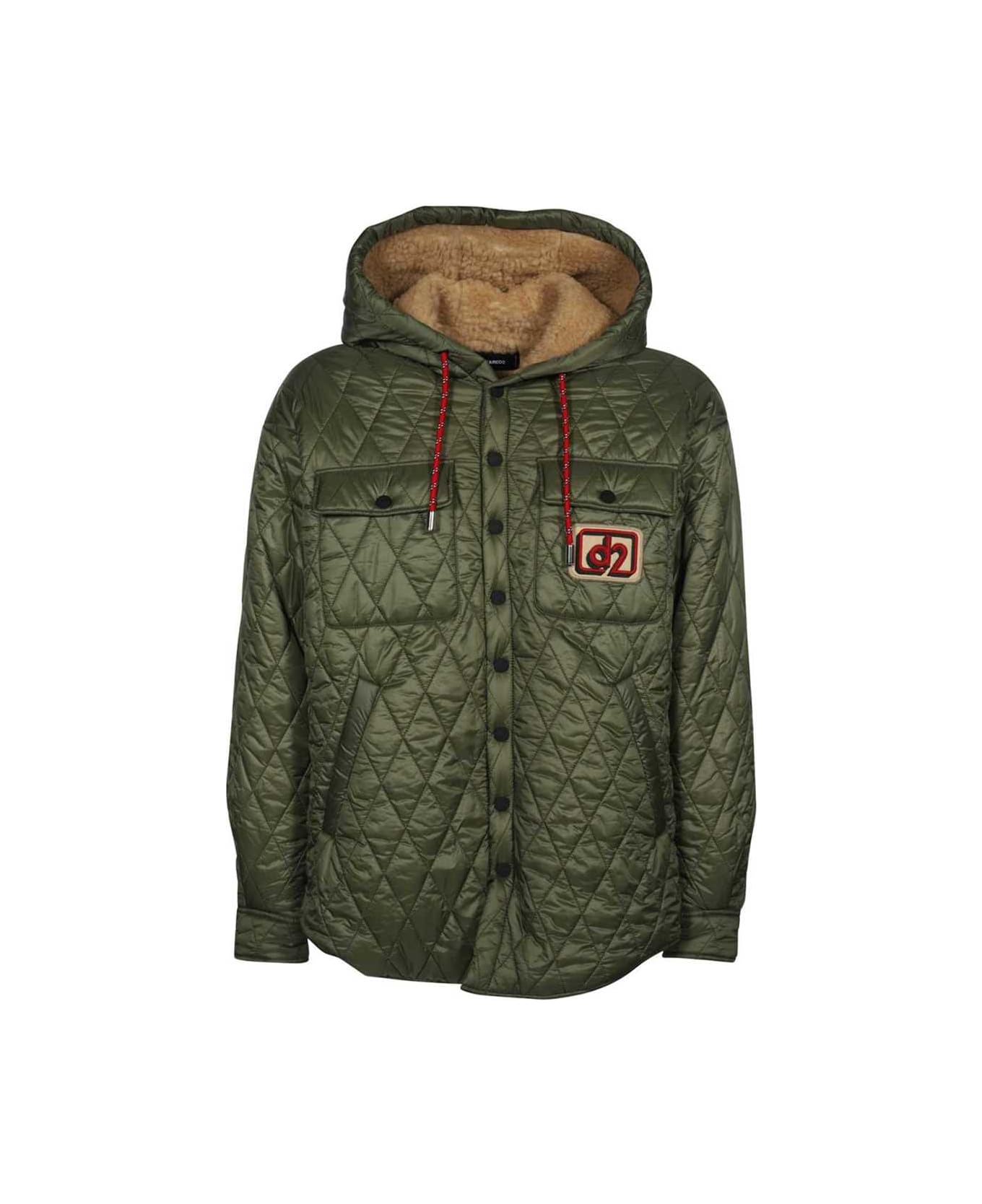 Dsquared2 Quilted Jacket - green
