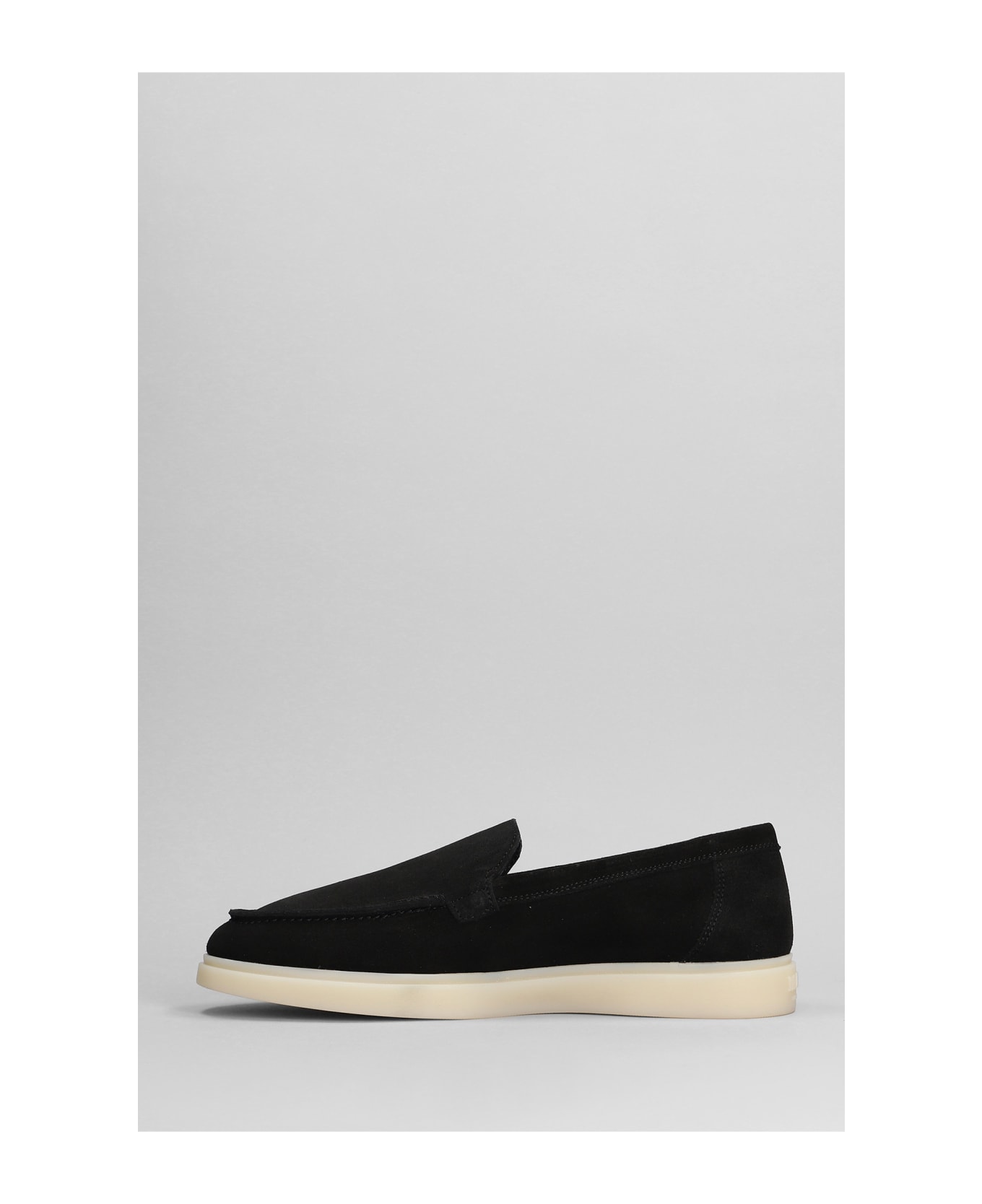 Mason Garments Amalfi Loafers In Black Suede - black