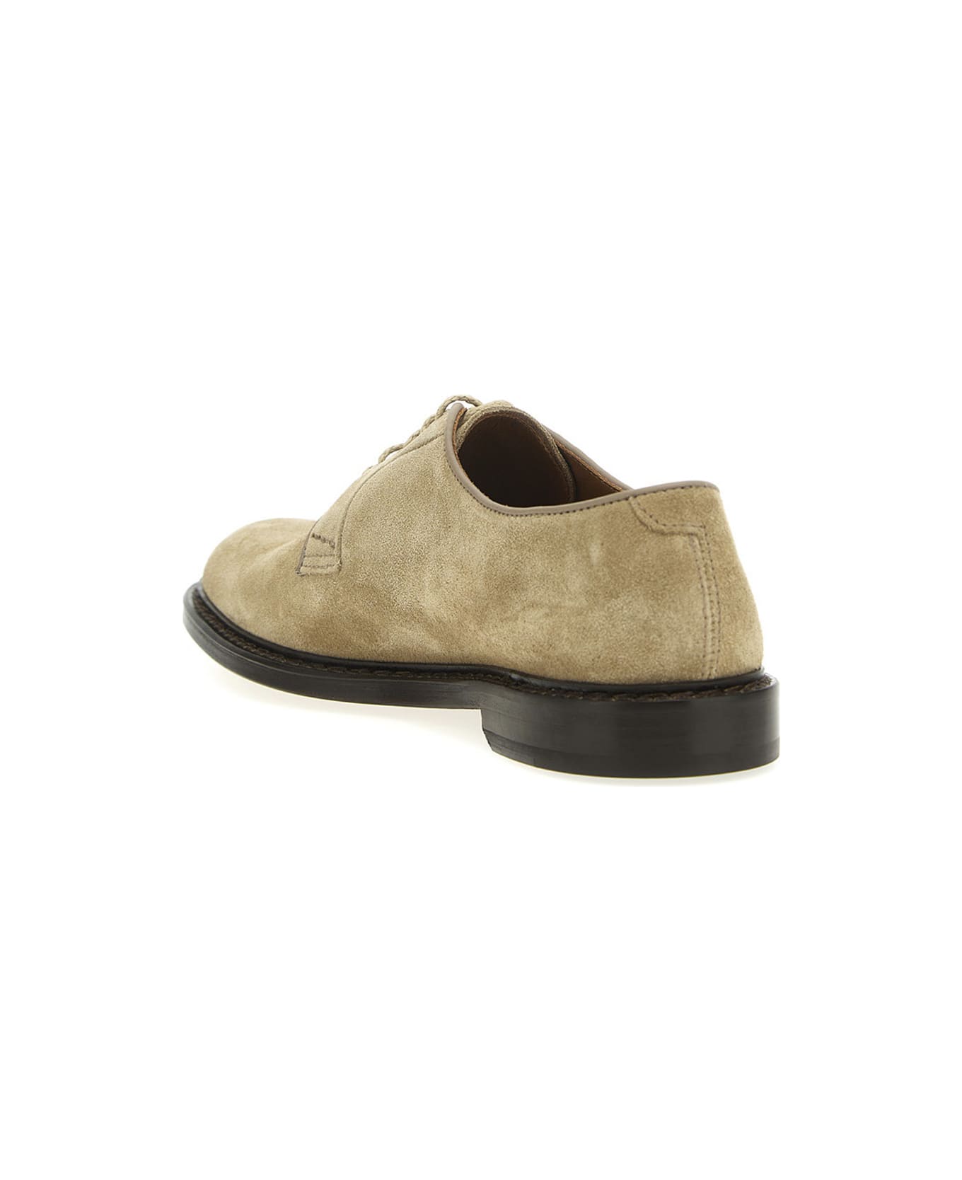 Doucal's Suede Derby Matches - Beige
