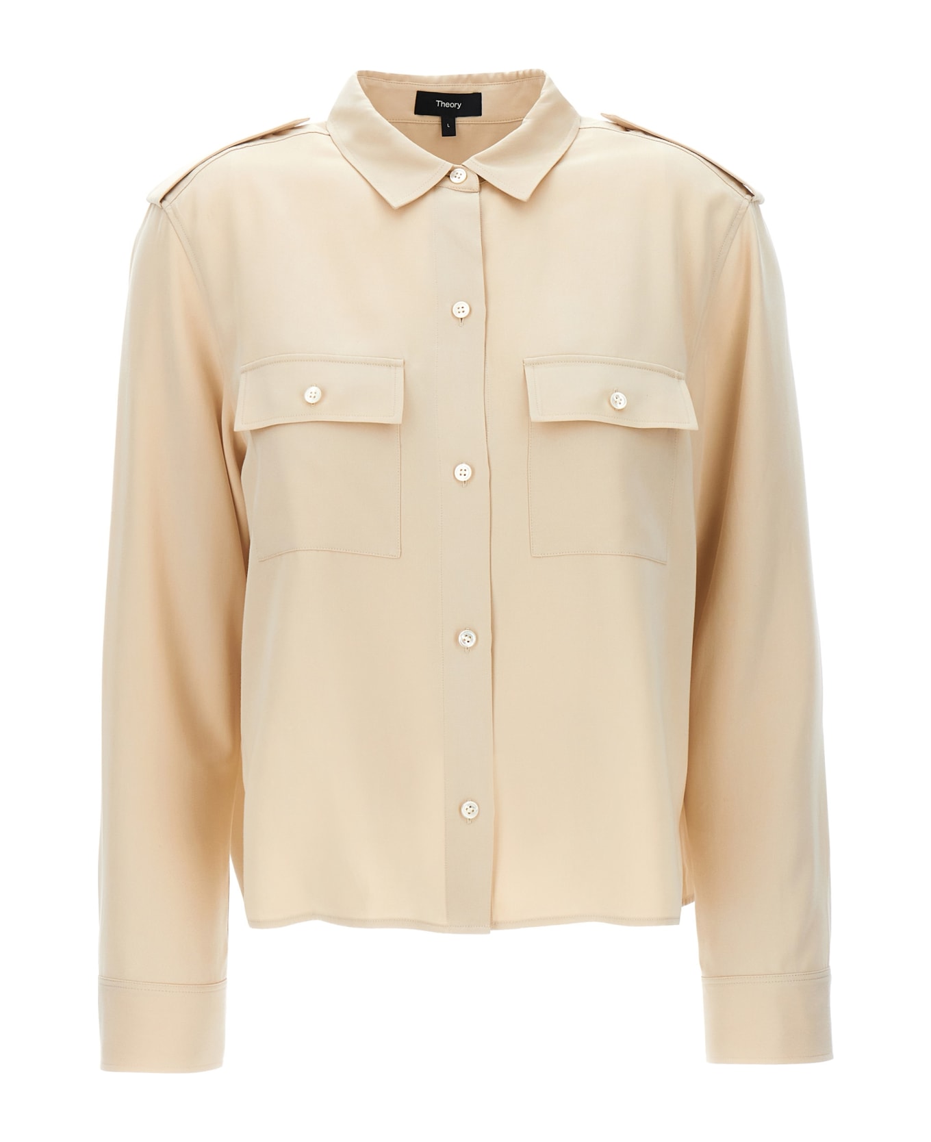 Theory Lyoncell Blouse - Beige