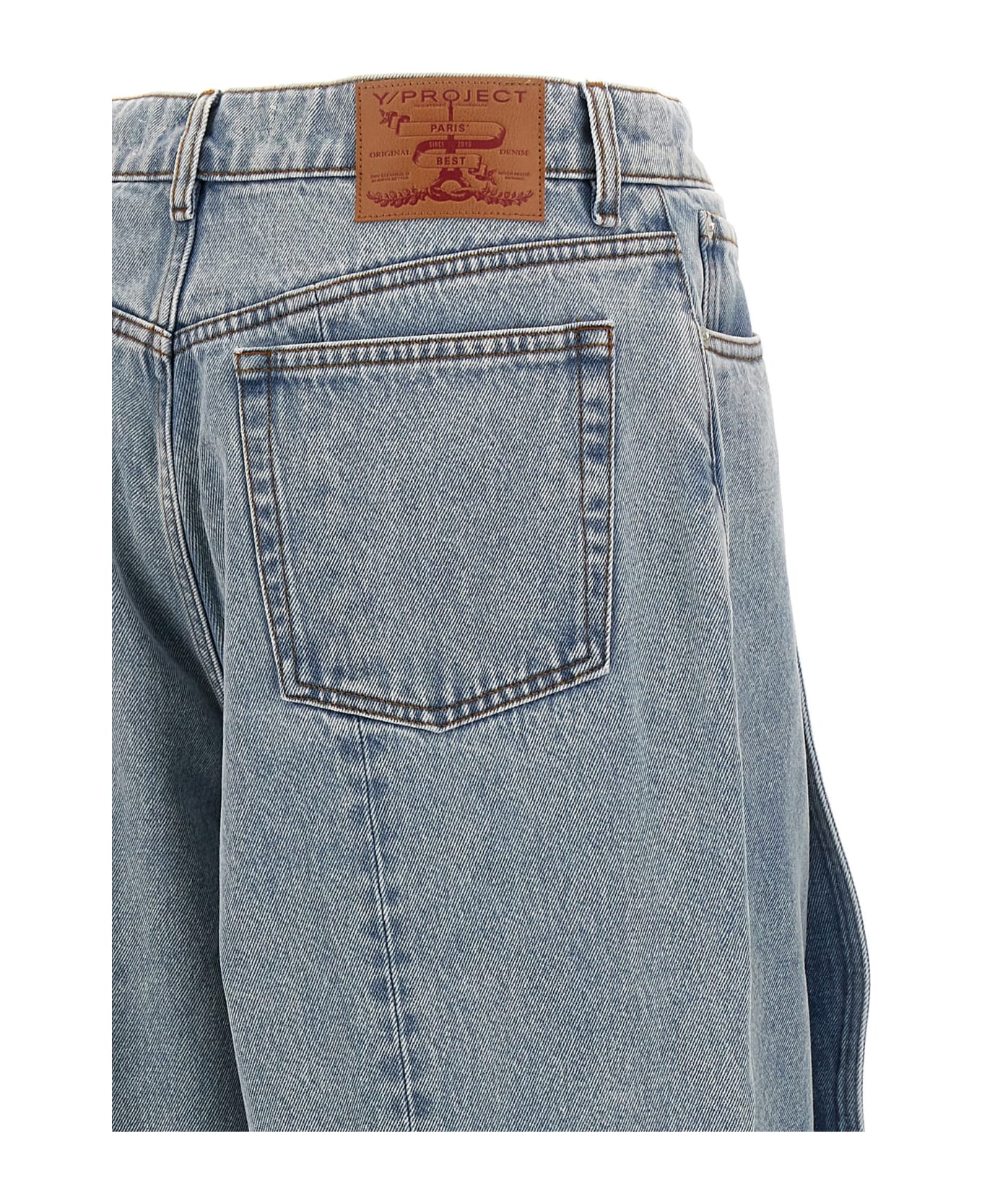 Y/Project 'evergreen Banana' Jeans - Light Blue
