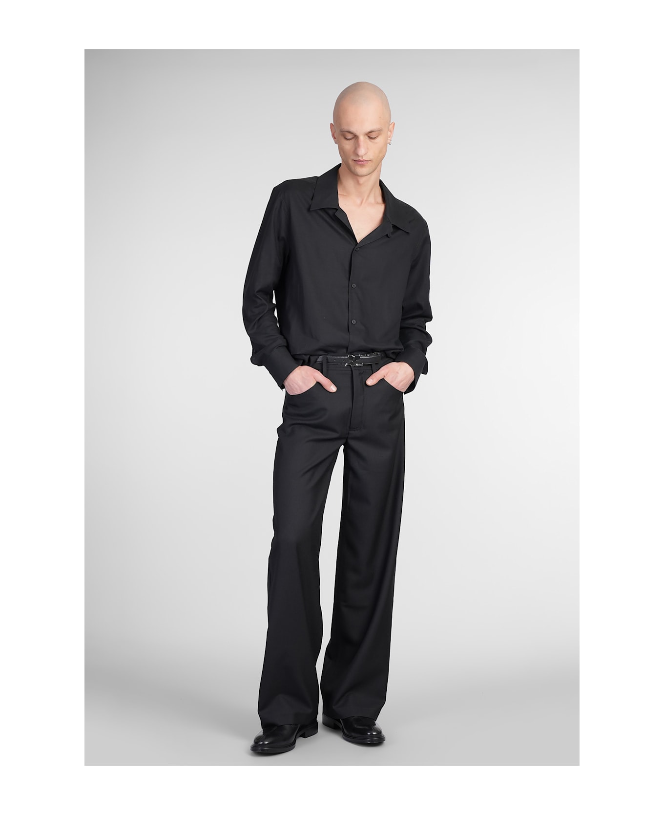 Courrèges Shirt In Black Cotton - black