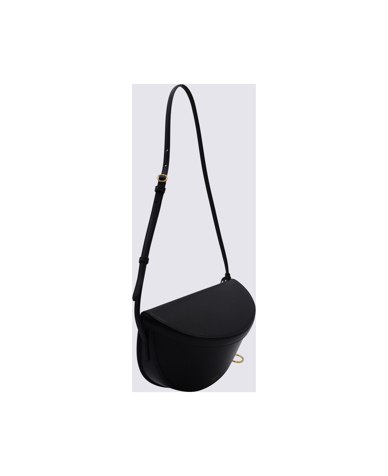 Alaia Black Leather Crossbody Bag - Black