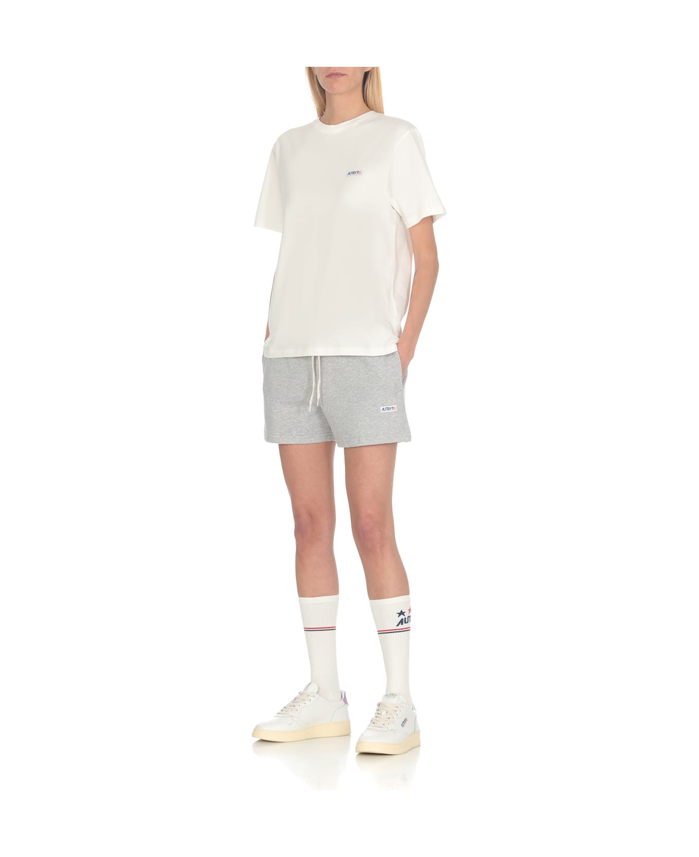 Autry Logoed Shorts - Grey ショートパンツ