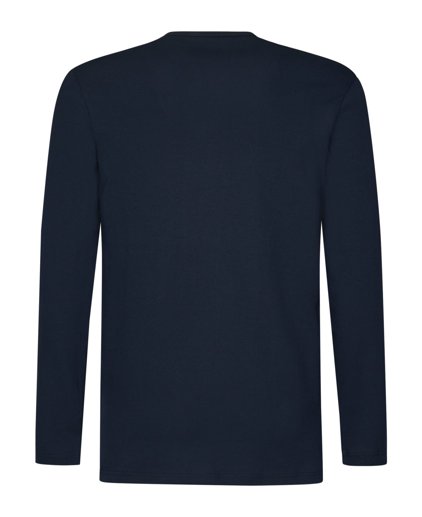 Tom Ford Long Sleeved Crewneck Henley T-shirt - Blue