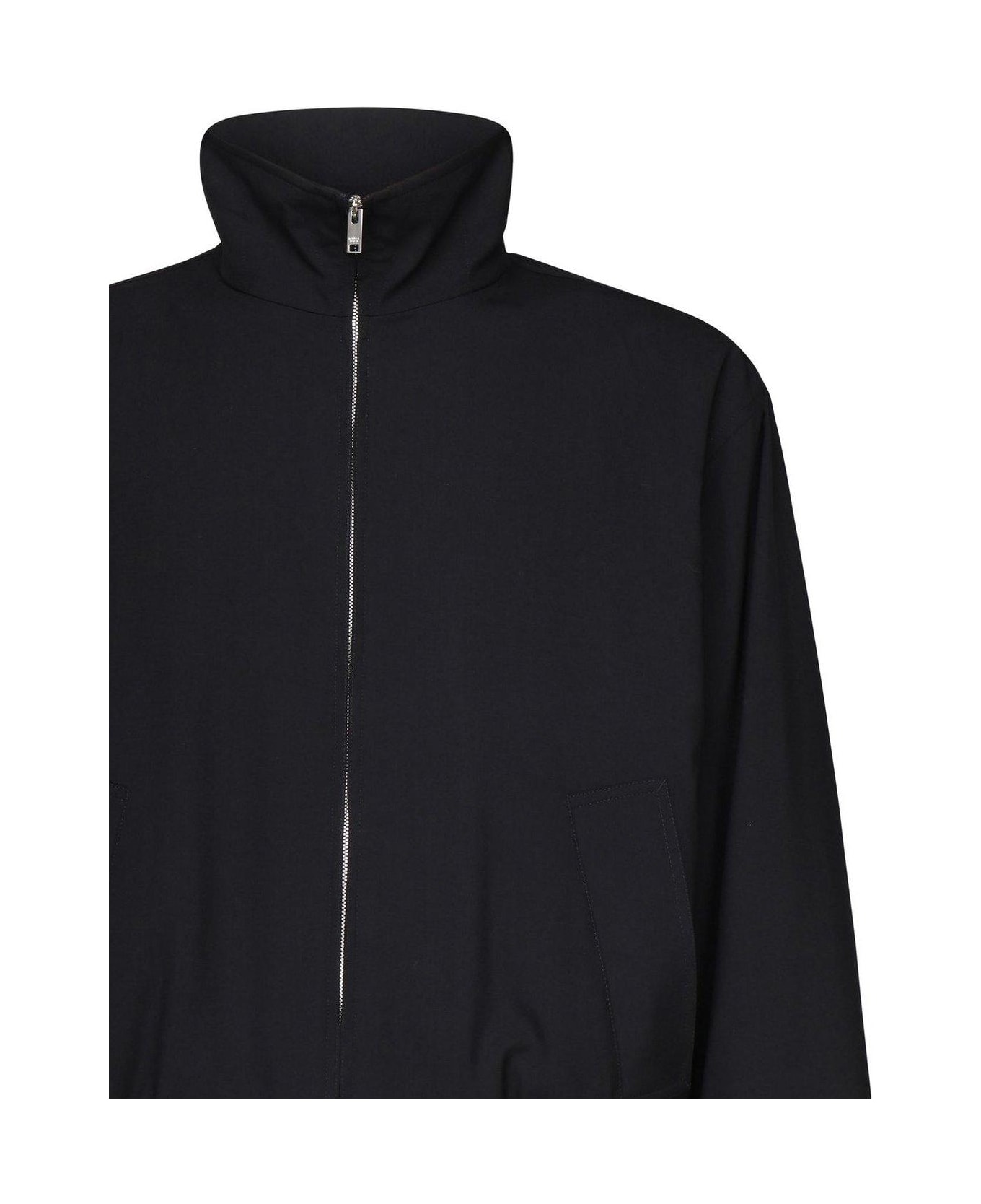Bottega Veneta Long Sleeved Zip-up Jacket - Blue