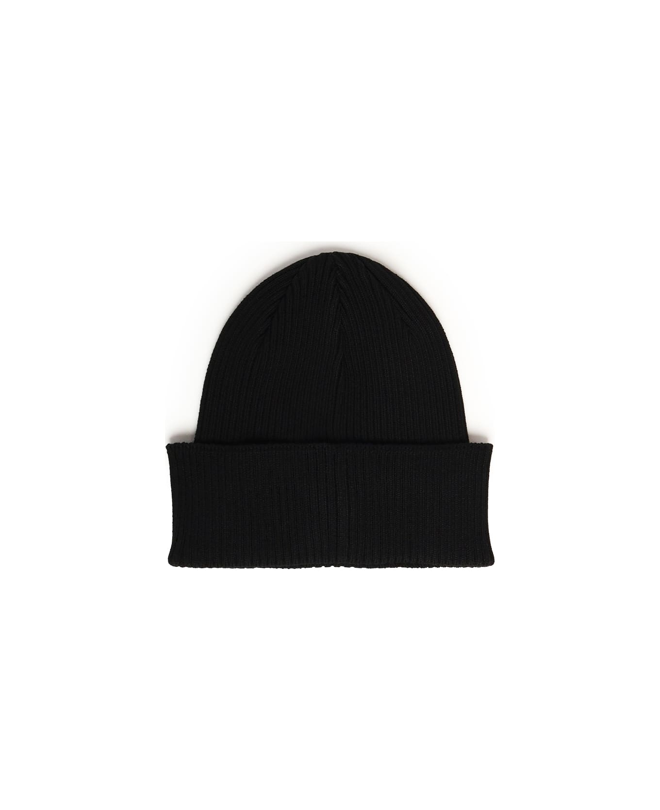 C.P. Company Black Hat With Logo - Black